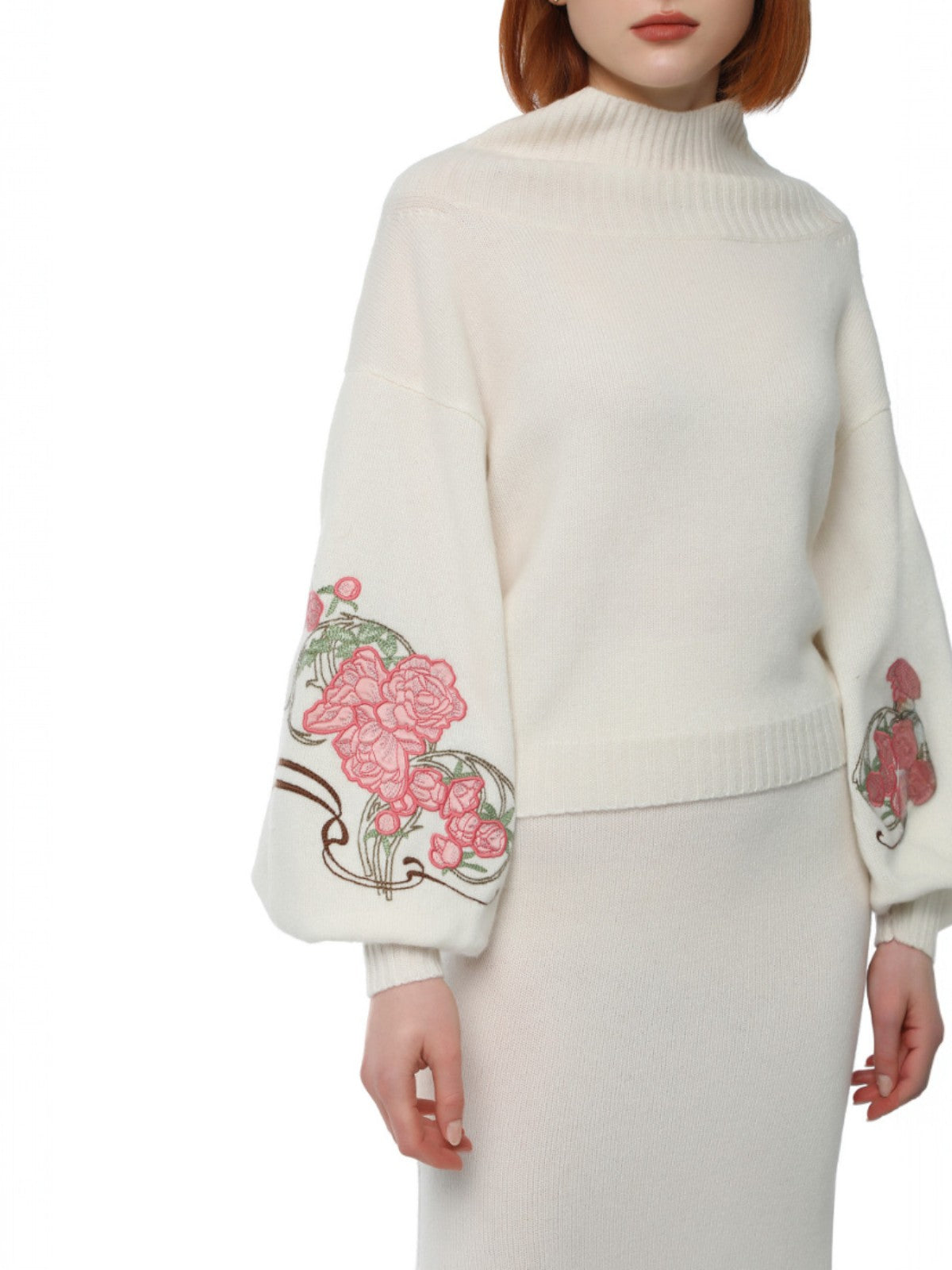 Peonies Jumper | White Ice Peonies Jumper | White Ice