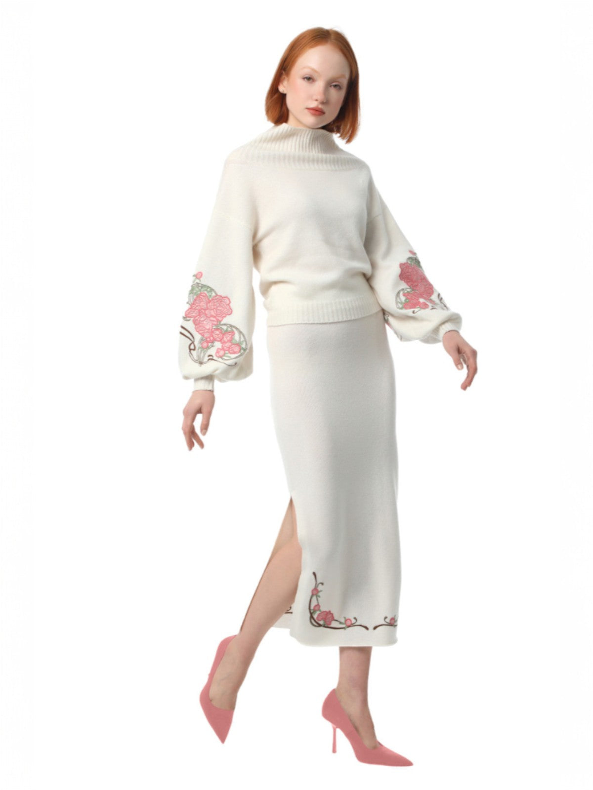 Peonies Skirt | White Ice Peonies Skirt | White Ice