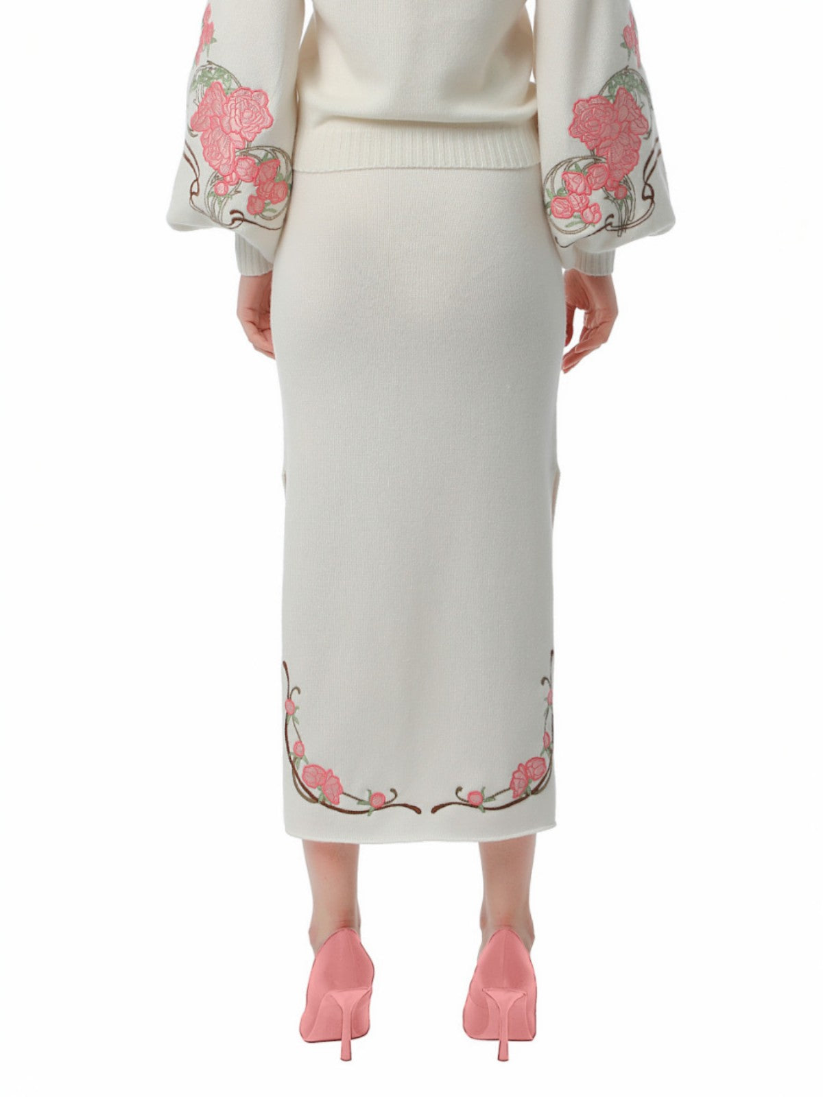 Peonies Skirt | White Ice Peonies Skirt | White Ice