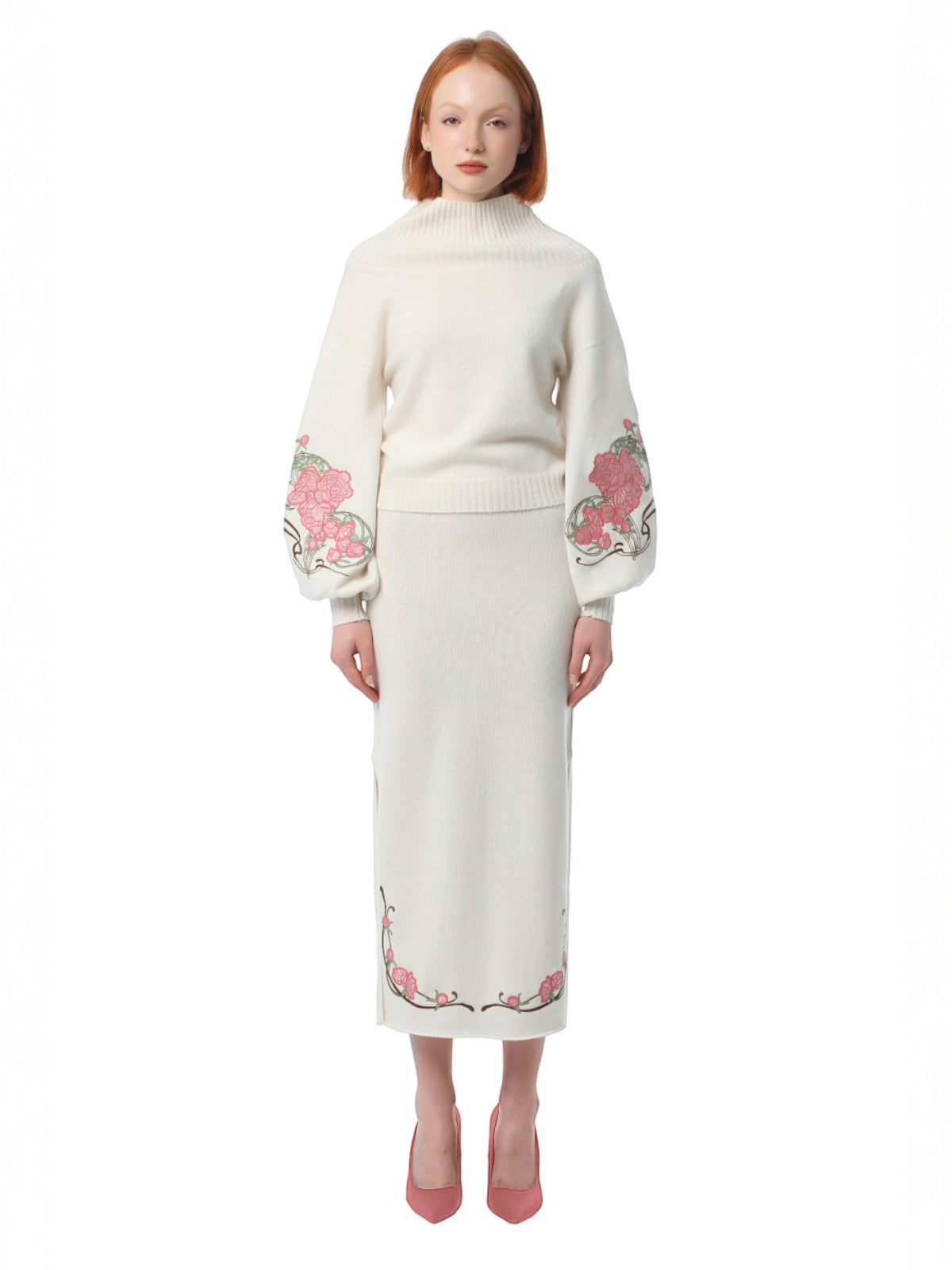 Peonies Skirt | White Ice Peonies Skirt | White Ice