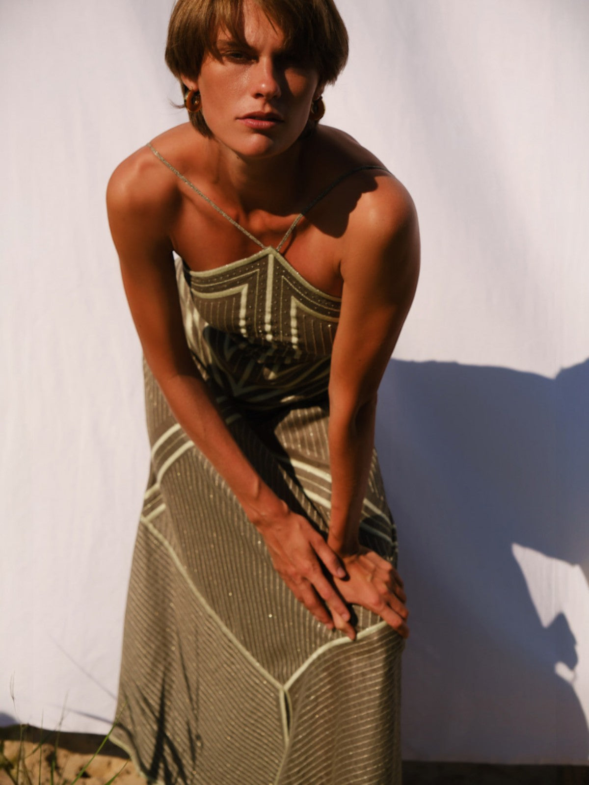 Rain Prayer Long Sarafan | Pale Green Rain Prayer Long Sarafan | Pale Green