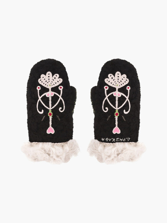 Snowfall Mittens | Black