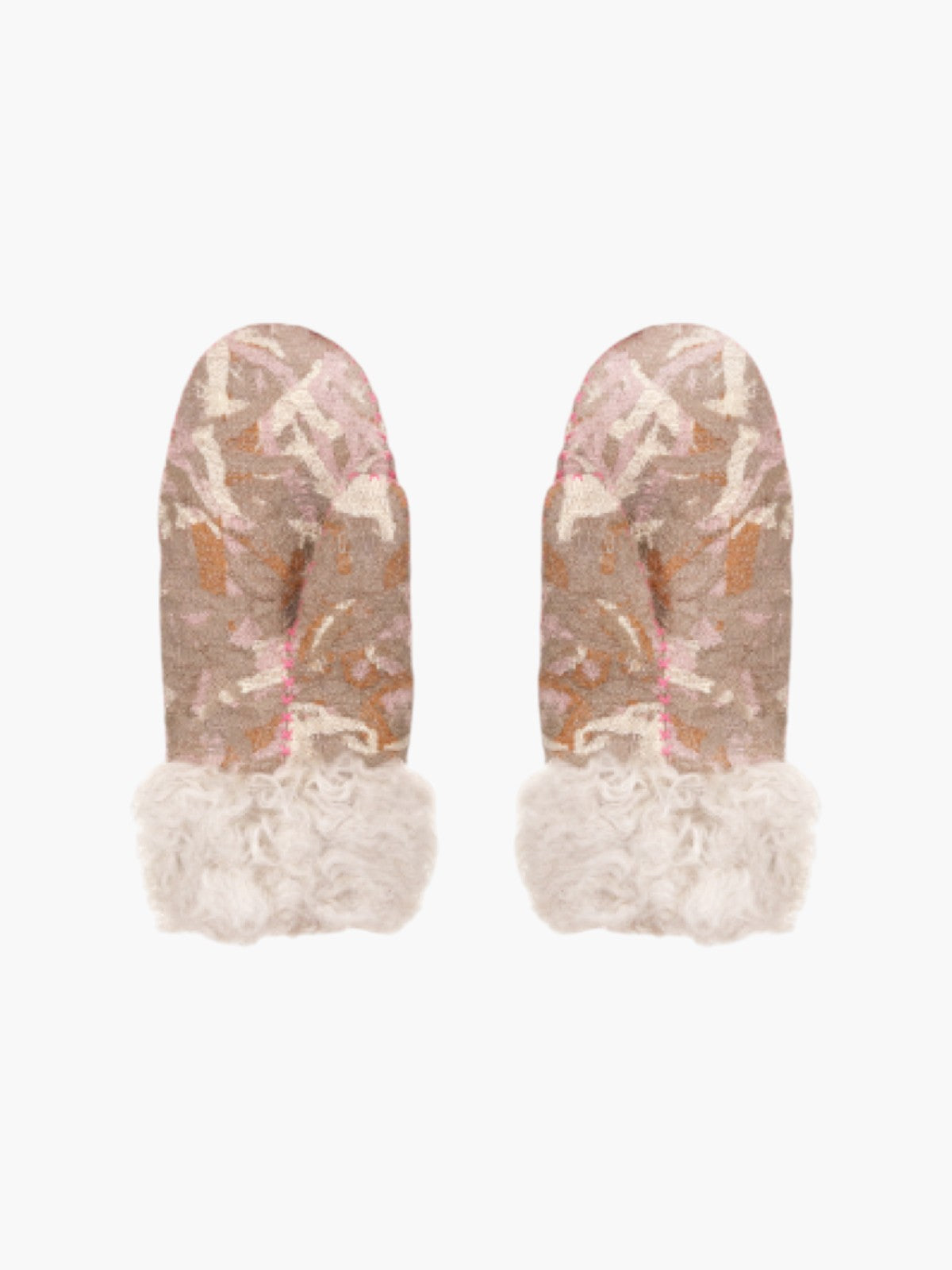 Snowfall Ushanka Hat & Mittens | Beige Snowfall Ushanka Hat & Mittens | Beige