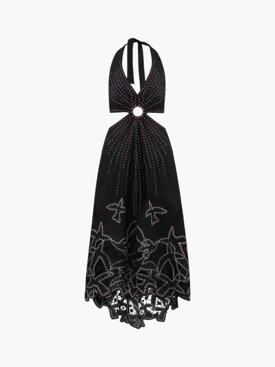 To the Light Short Sarafan Dress | Black