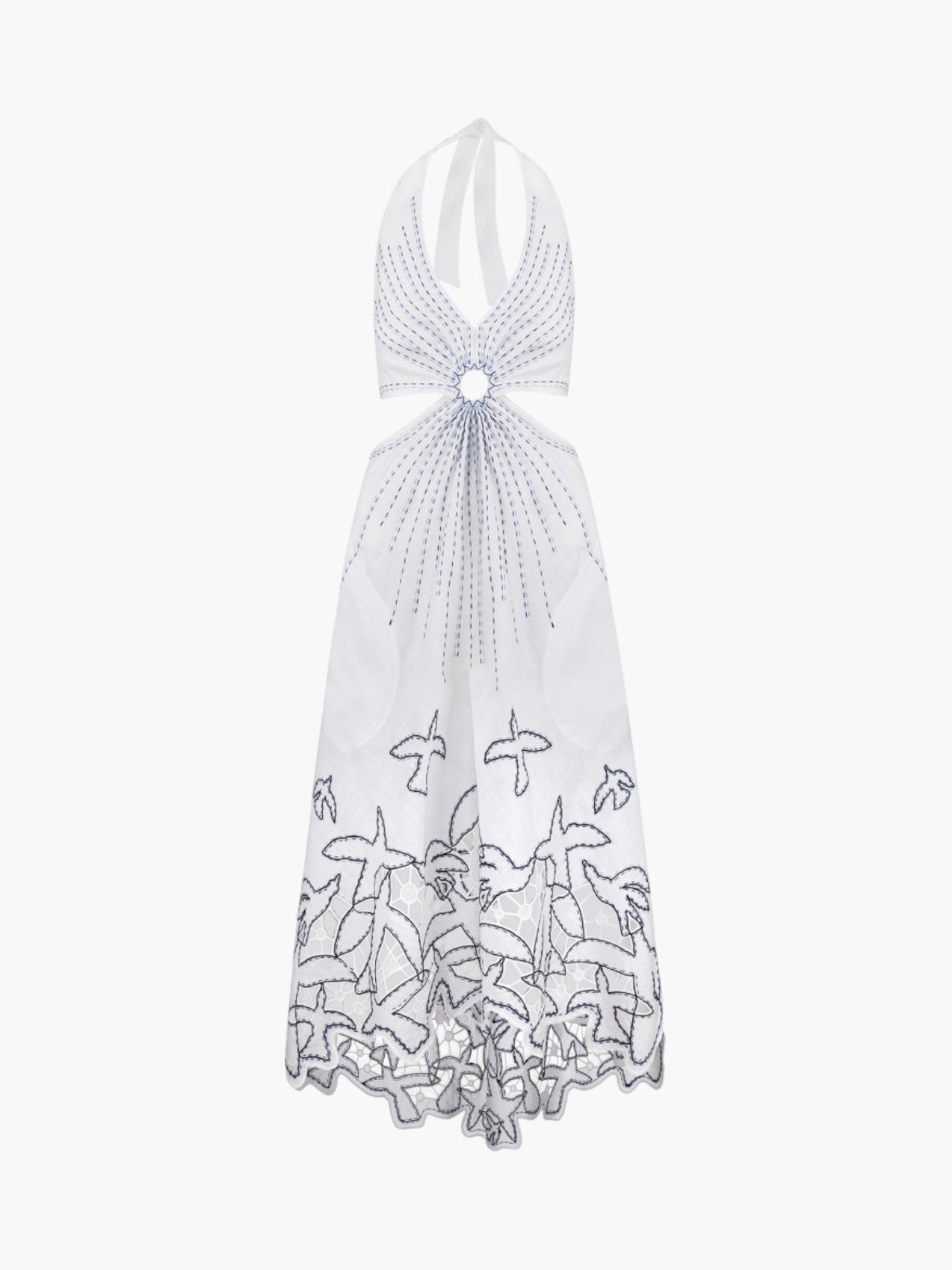 To the Light Short Sarafan Dress | White