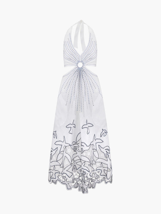 To the Light Short Sarafan Dress | White