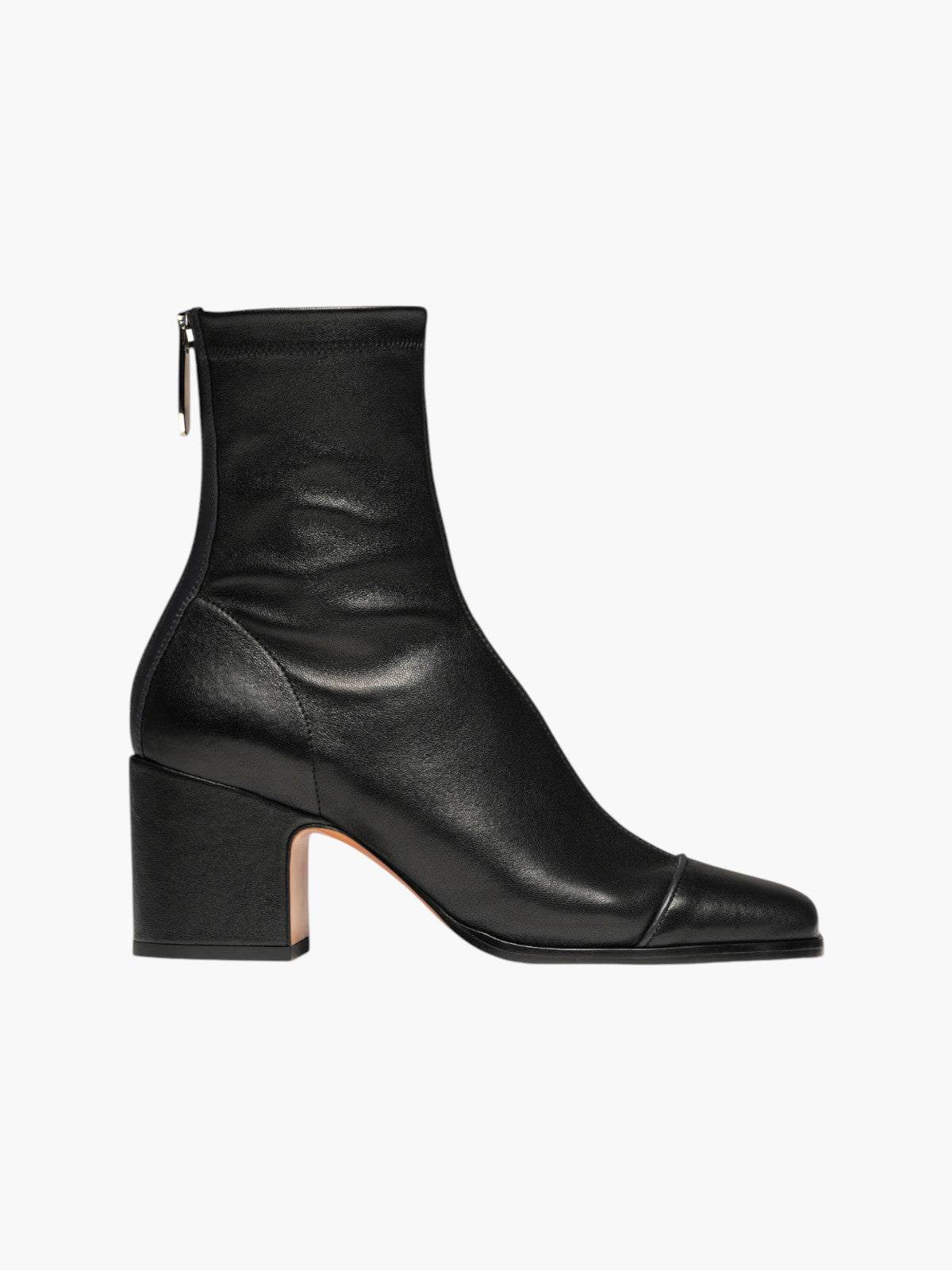Aria Ankle Boots | Black Stretch Nappa
