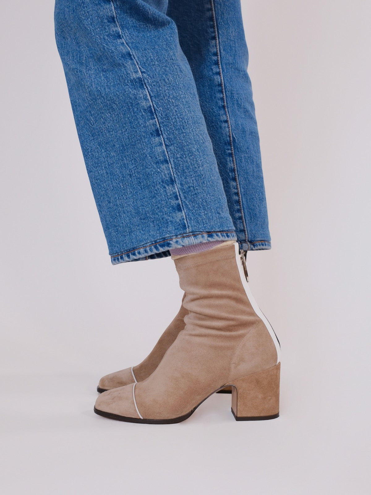 Aria Ankle Boots | Grey Suede