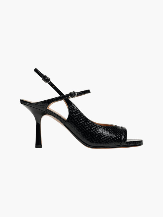 BeforeSunrise Sandal | Embossed Black