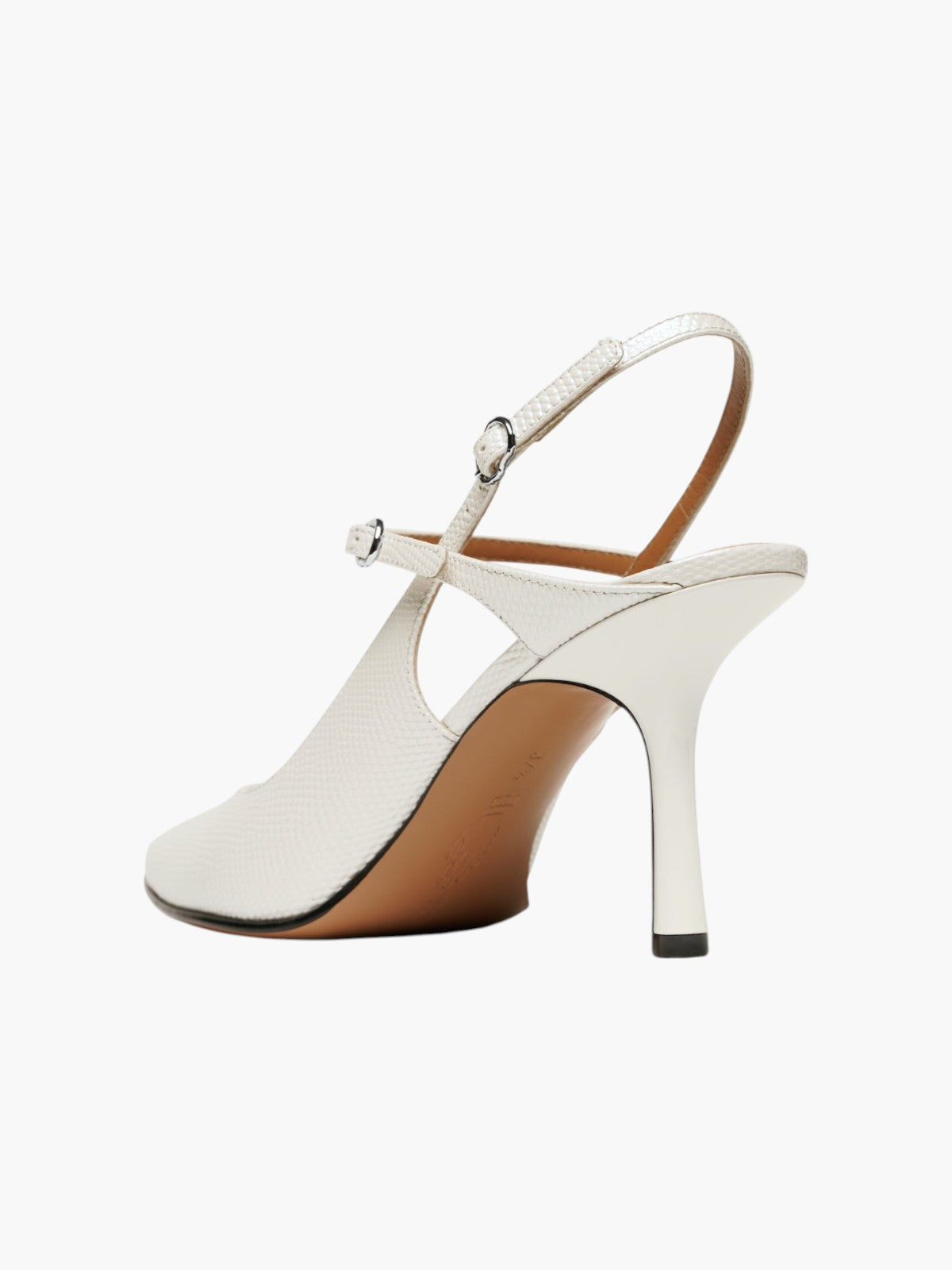 Gattaca Pumps | Embossed White Gattaca Pumps | Embossed White