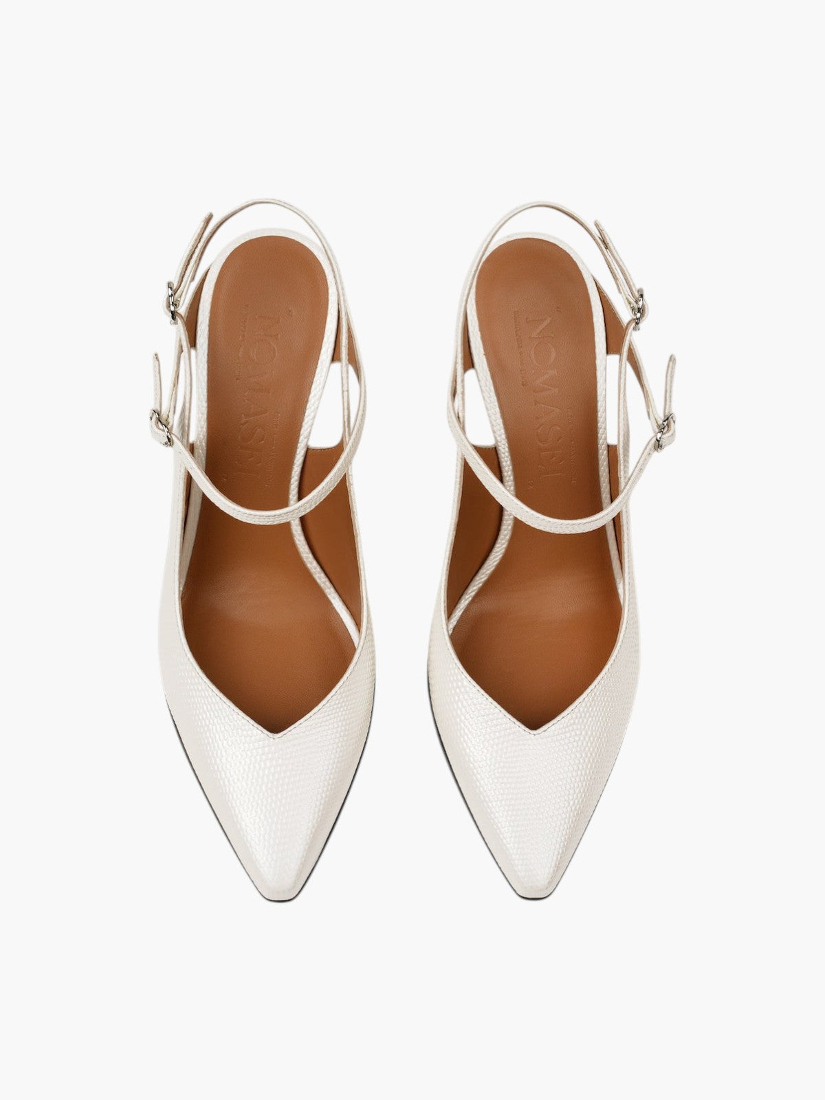 Gattaca Pumps | Embossed White Gattaca Pumps | Embossed White