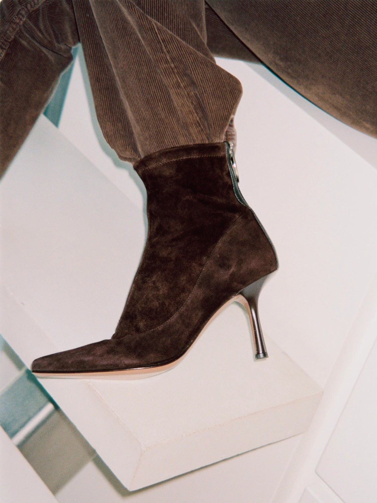 Looping Ankle Boots | Brown Suede Looping Ankle Boots | Brown Suede