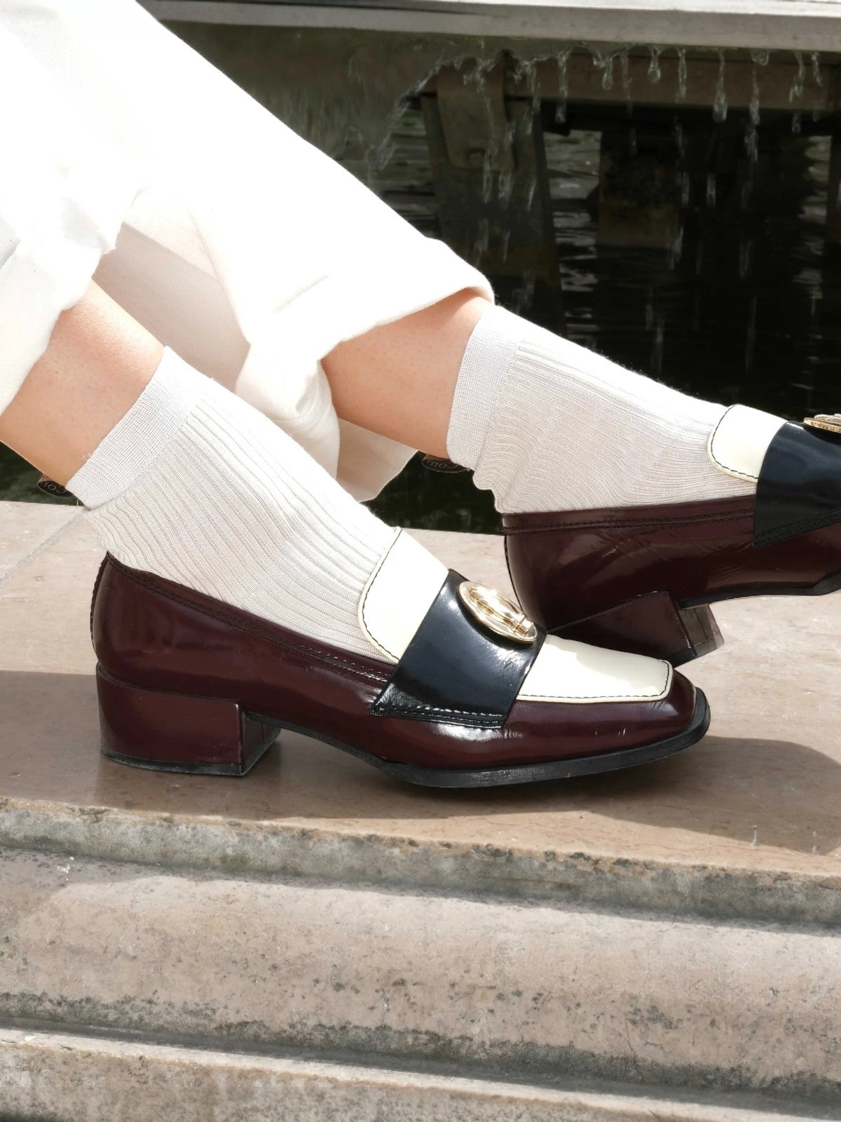 Nono Loafers | Tri-Color Burgundy Nono Loafers | Tri-Color Burgundy