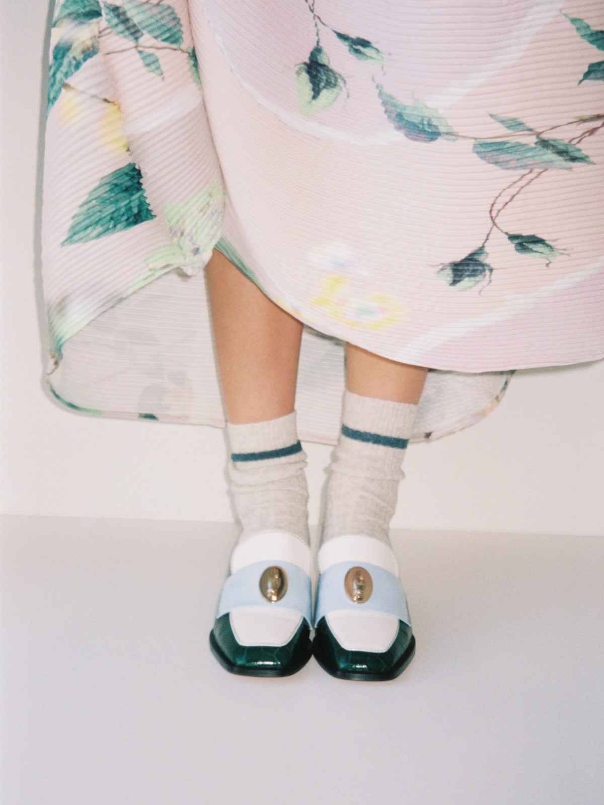 Nono Loafers | Tricolor Green/Sky Blue Nono Loafers | Tricolor Green/Sky Blue