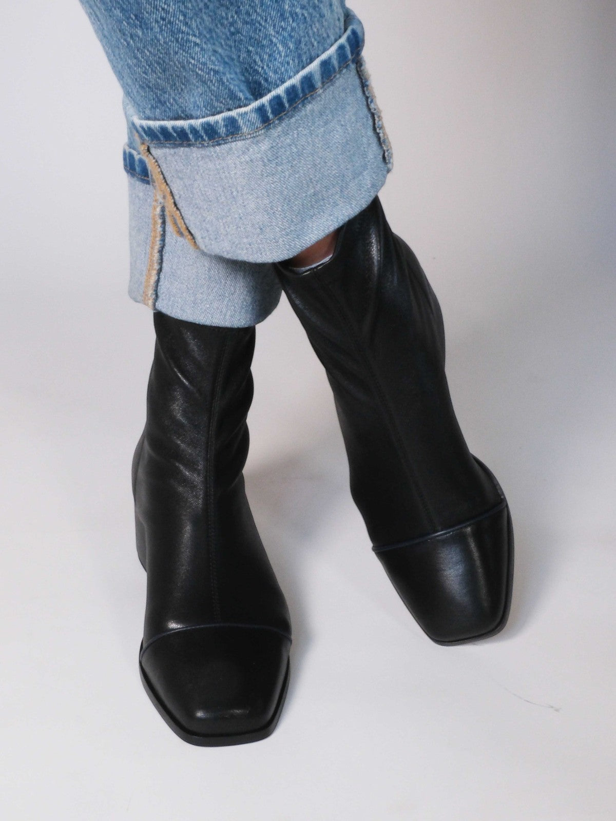 Strada Boots | Black Stretch Nappa Strada Boots | Black Stretch Nappa