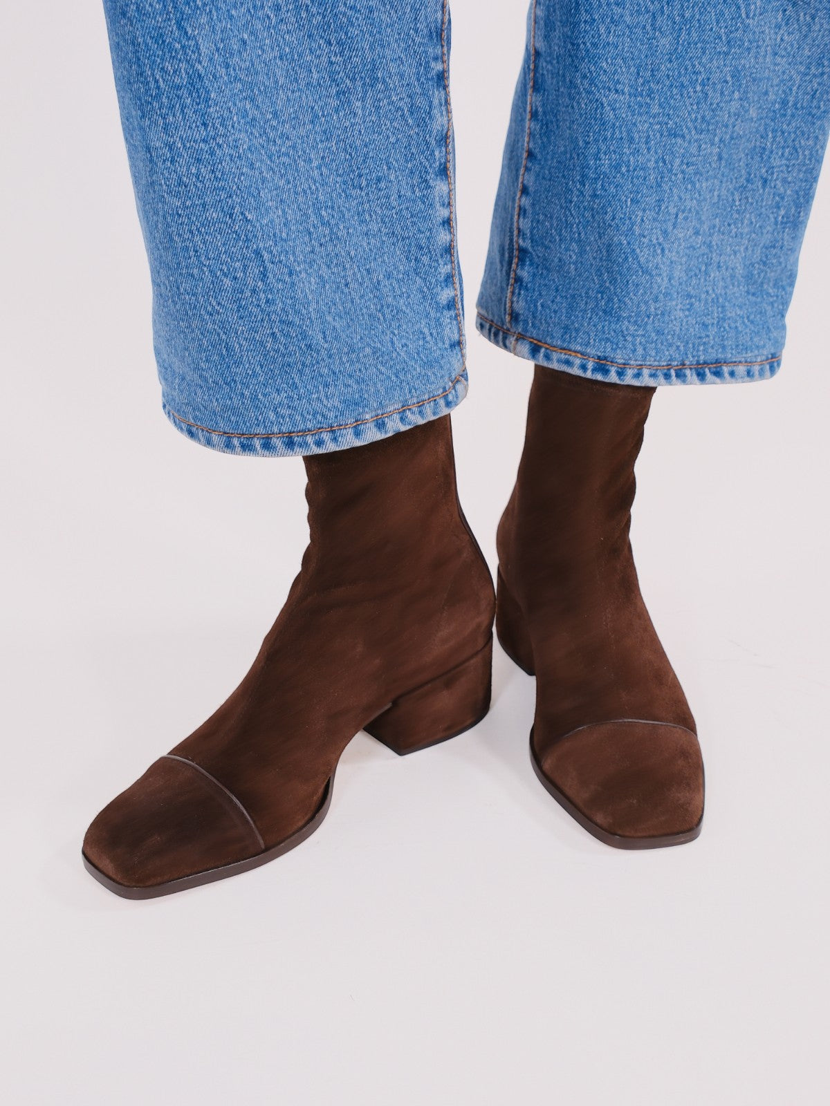 Strada Boots | Brown Suede