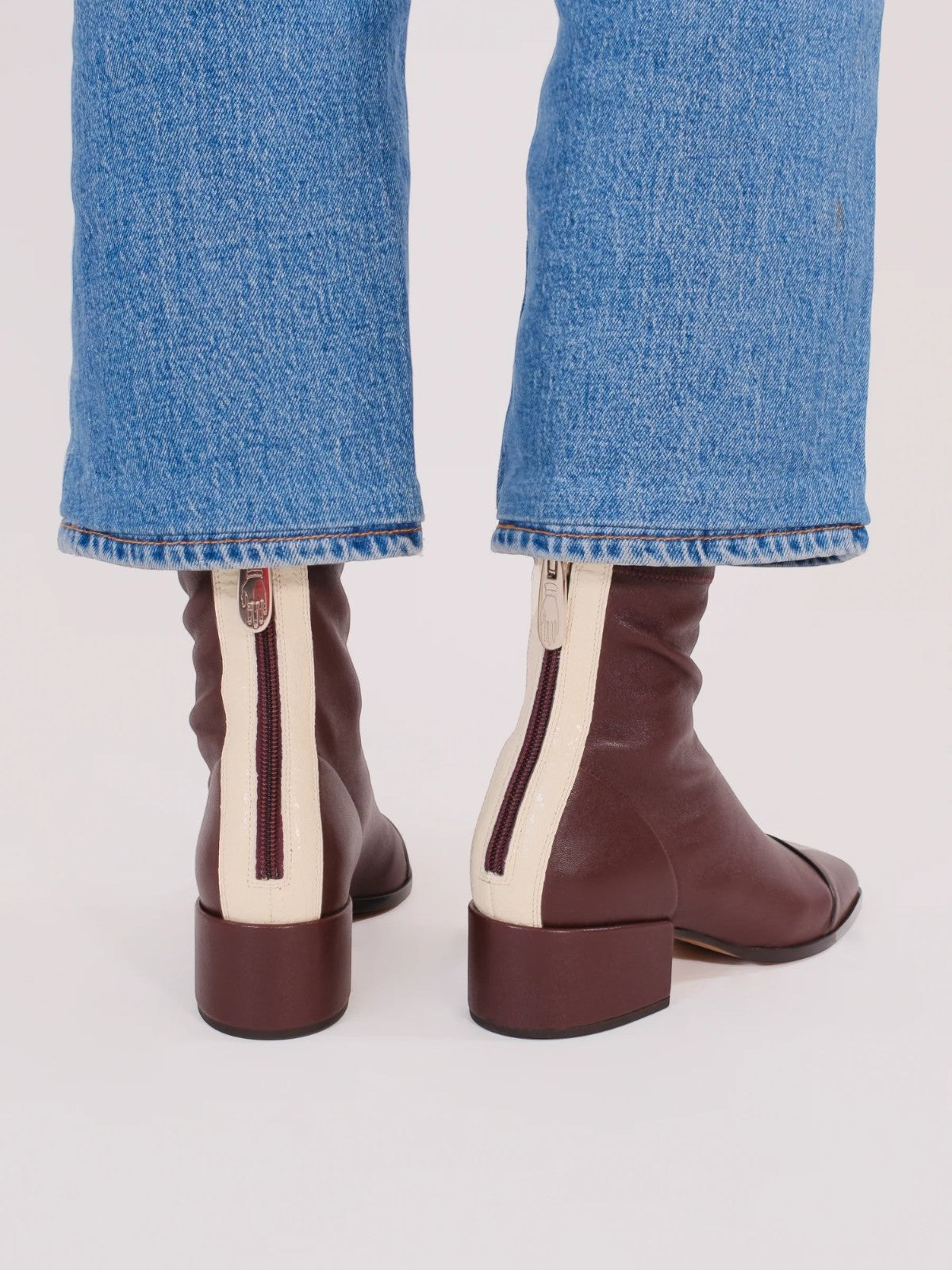 Strada Boots | Burgundy Stretch Nappa Strada Boots | Burgundy Stretch Nappa