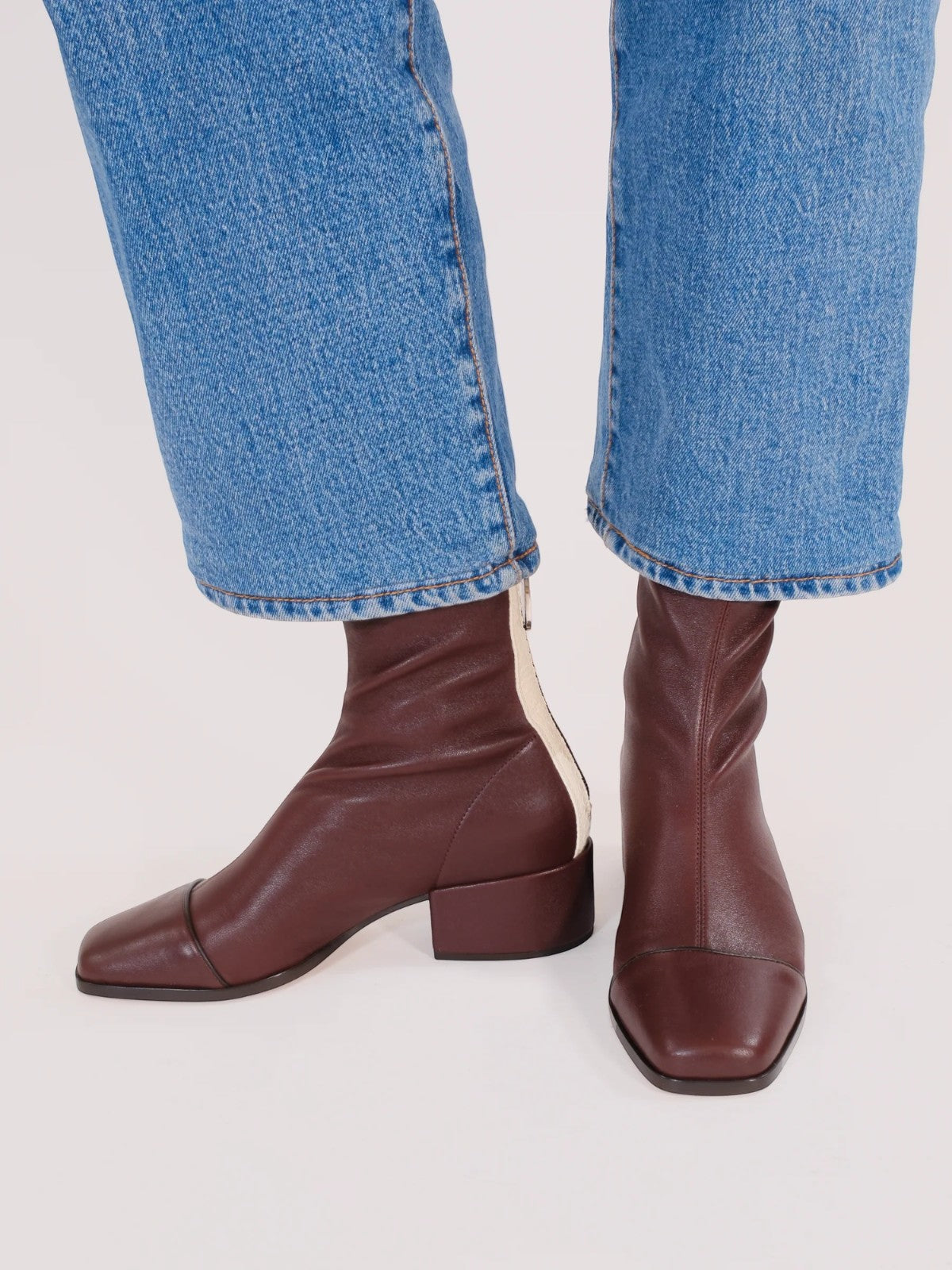 Strada Boots | Burgundy Stretch Nappa Strada Boots | Burgundy Stretch Nappa