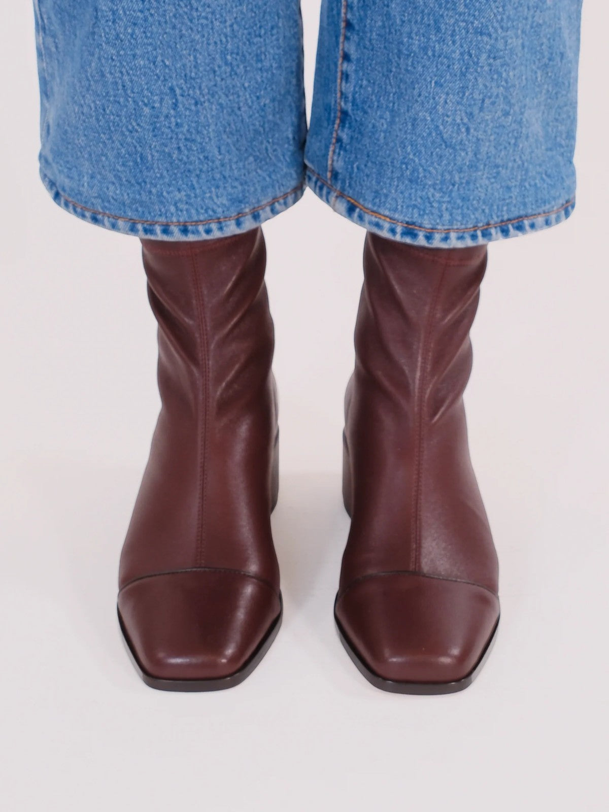 Strada Boots | Burgundy Stretch Nappa Strada Boots | Burgundy Stretch Nappa