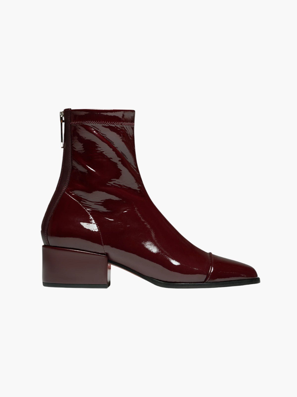 Strada Boots | Deep Red Stretch Patent Strada Boots | Deep Red Stretch Patent