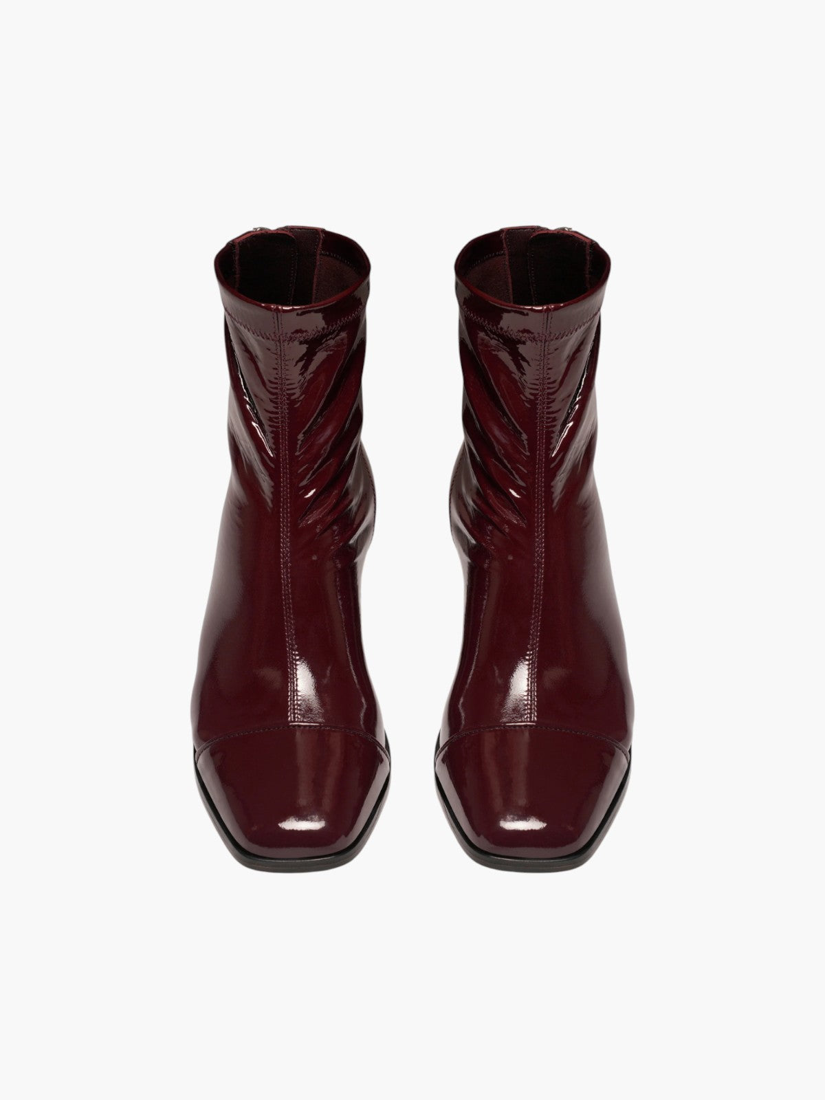 Strada Boots | Deep Red Stretch Patent Strada Boots | Deep Red Stretch Patent