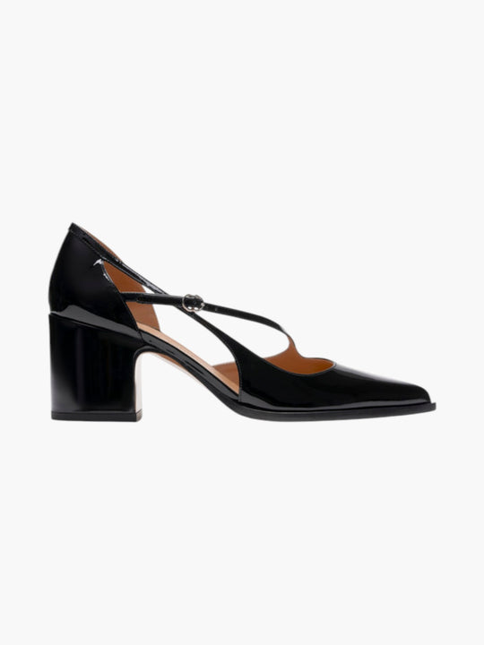 The Office Pumps | Patent Black