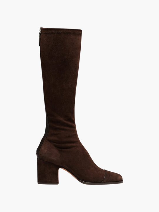 Twist Boots | Brown Suede