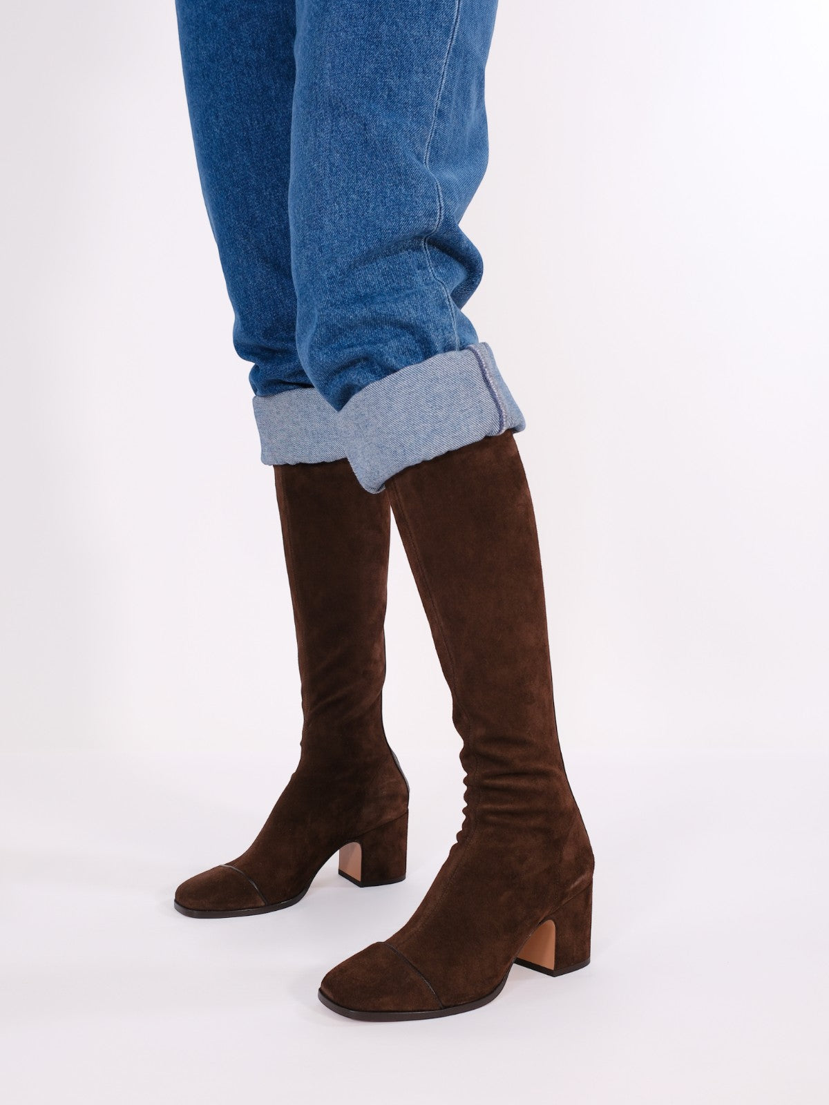 Twist Boots | Brown Suede Twist Boots | Brown Suede