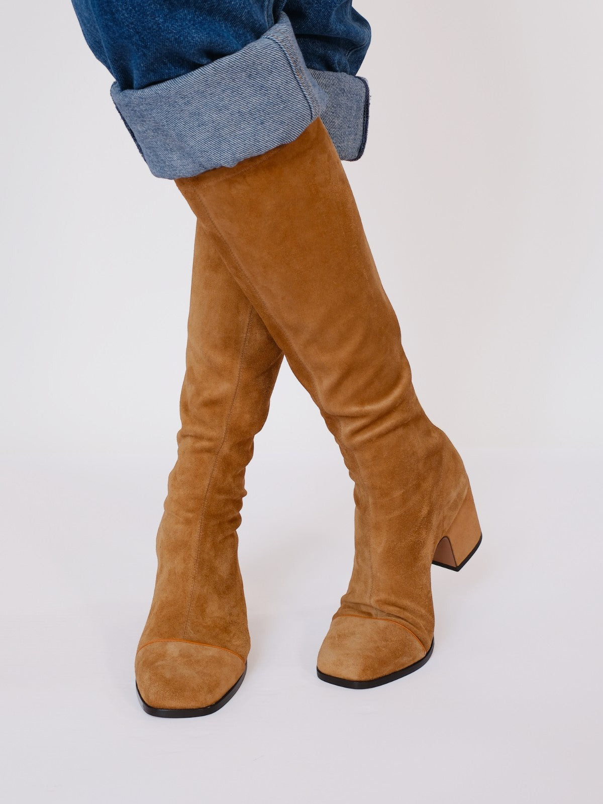 Twist Boots | Cognac Suede