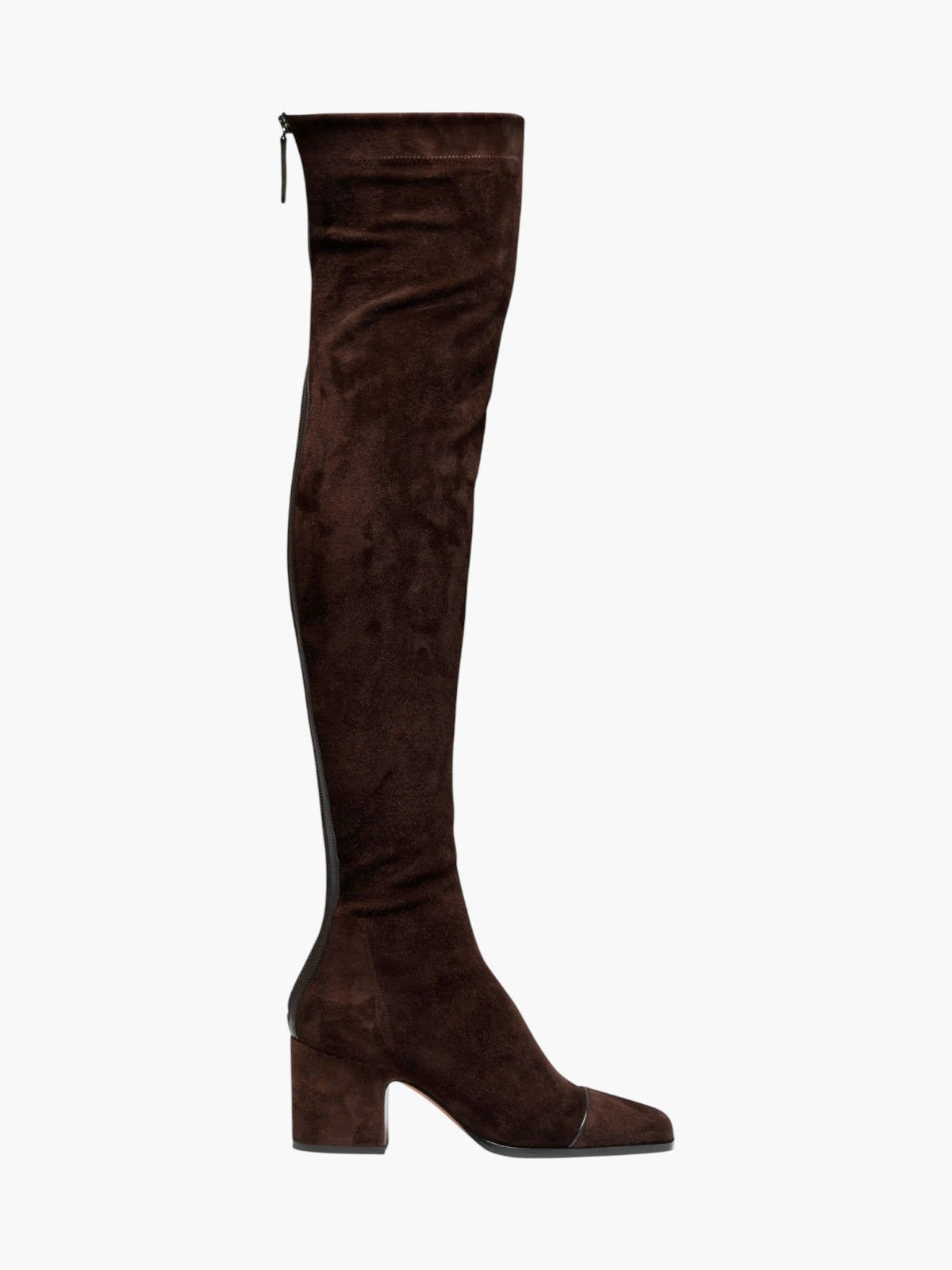 Whisper Over the Knee Boots | Brown Suede