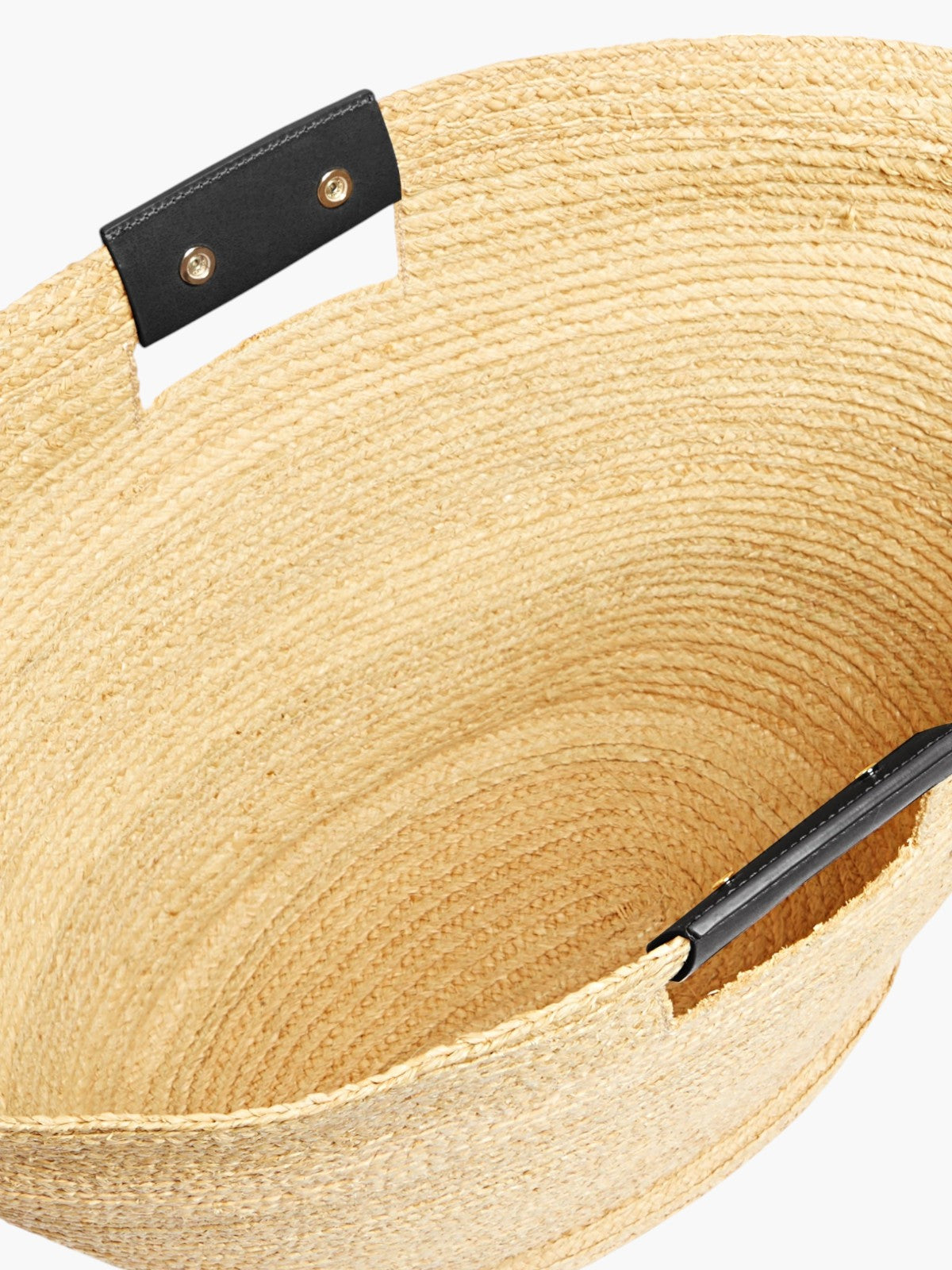 Large Raffia Cesta Bag | Black Large Raffia Cesta Bag | Black