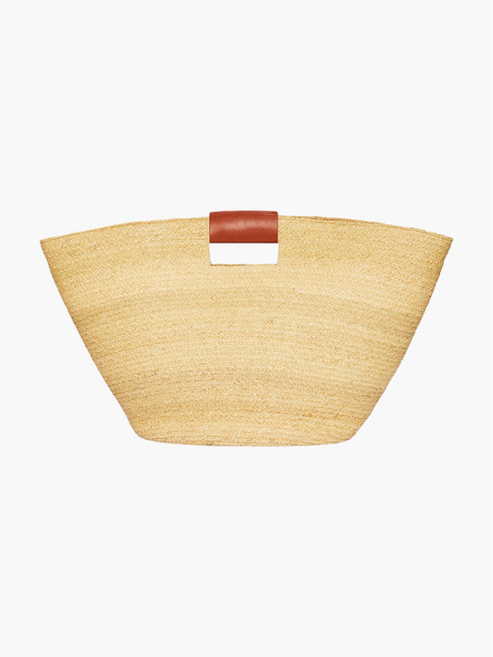Large Raffia Cesta Bag | Tan