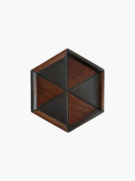 Stella Small Plate | Dual Pure & Charcoal Tinted Barnish