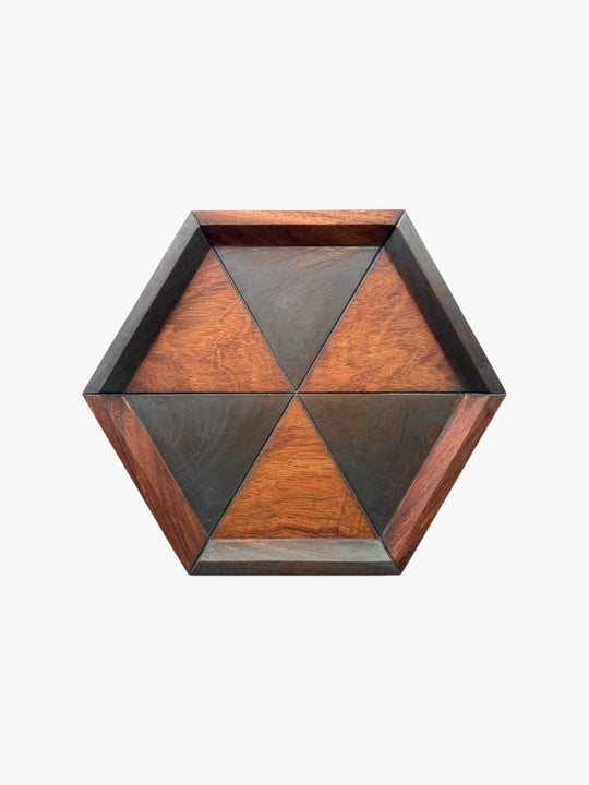 Stella Tray | Dual Pure & Charcoal Tinted Barnish