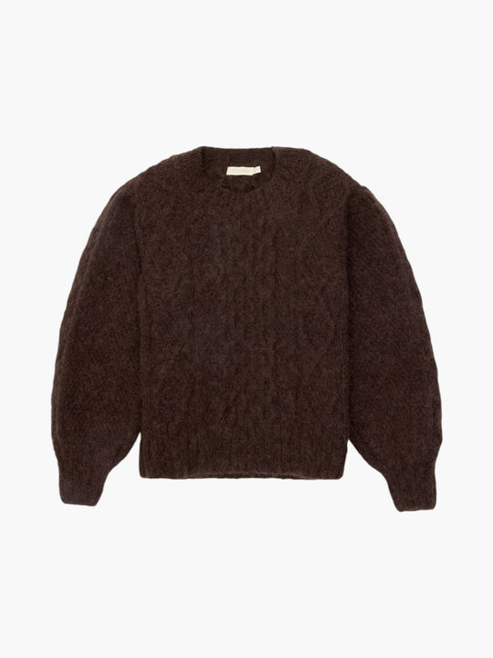 Fisher Puff-Sleeve Pullover | Chocolate