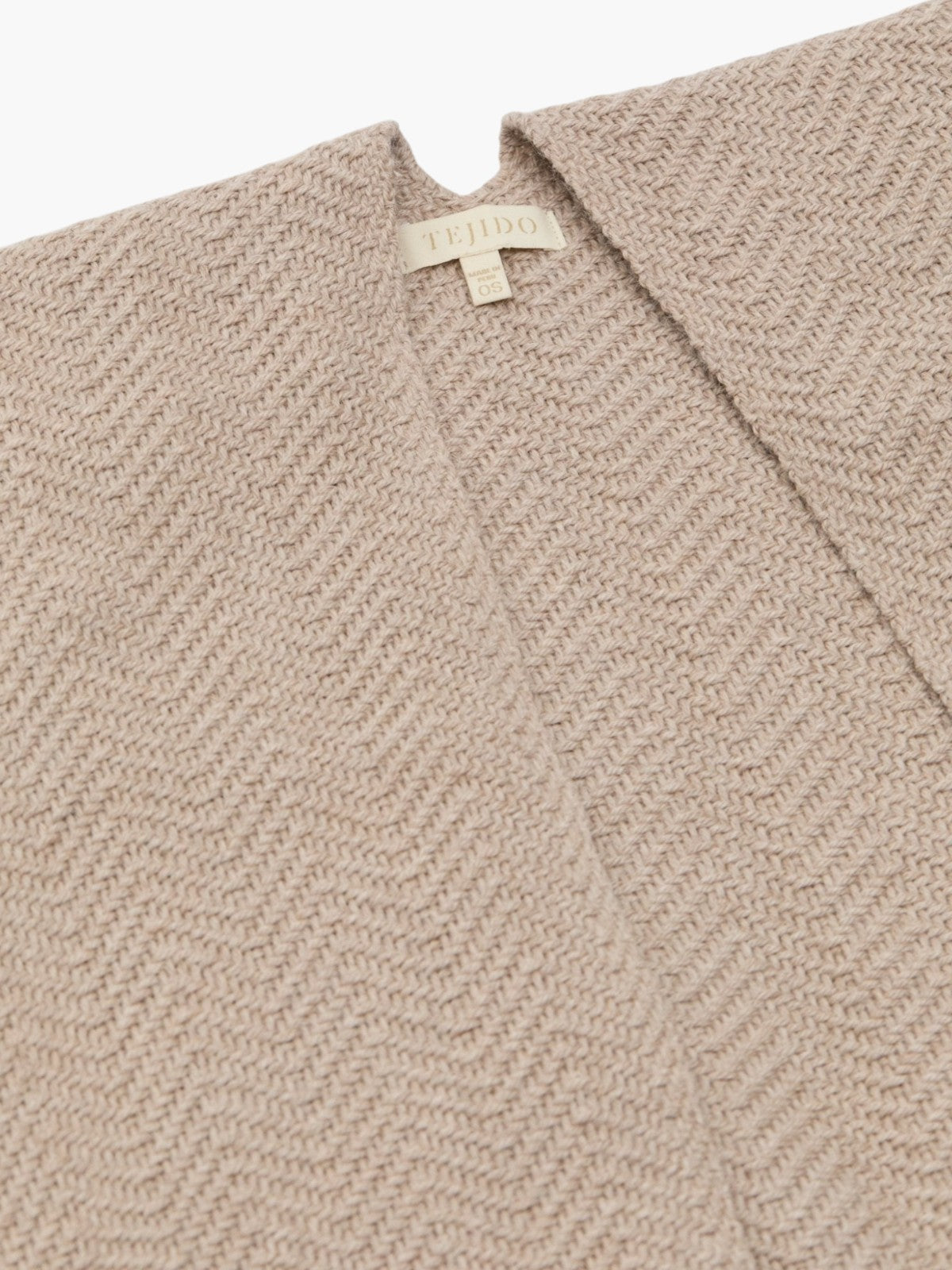 Herringbone Ruana | Taupe Herringbone Ruana | Taupe