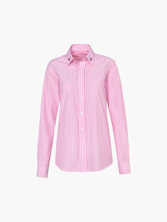 Marion Shirt | Rose Stripes