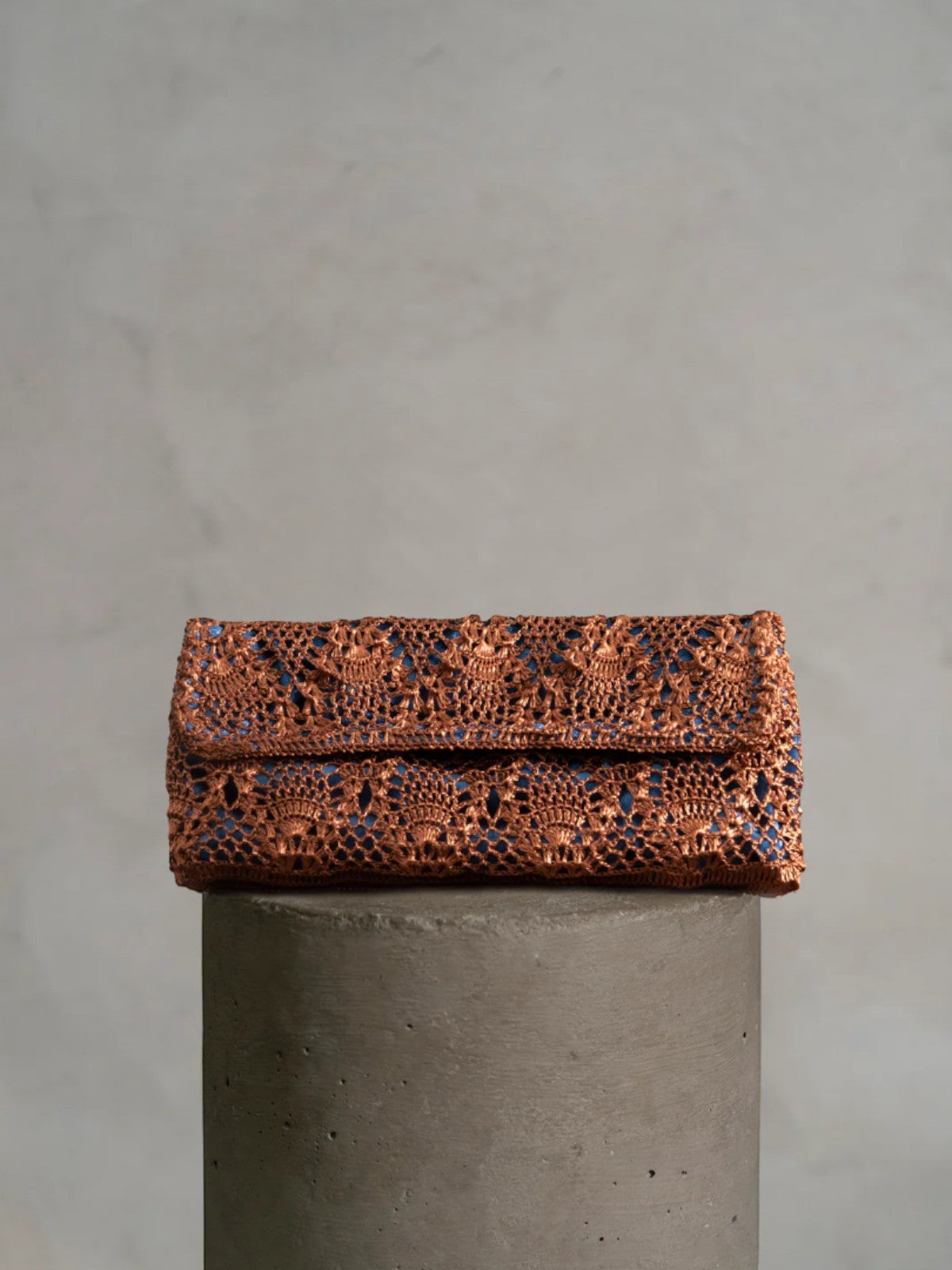 Pineapple Clutch | Copper/Blue Pineapple Clutch | Copper/Blue