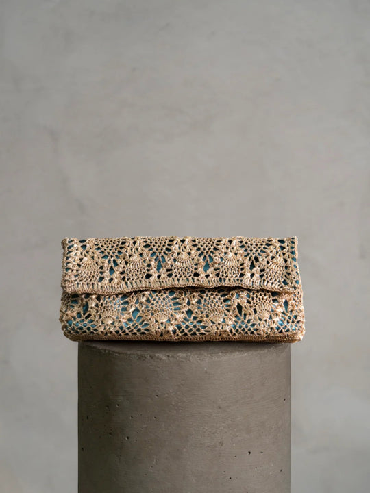 Pineapple Clutch | Gold/Emerald