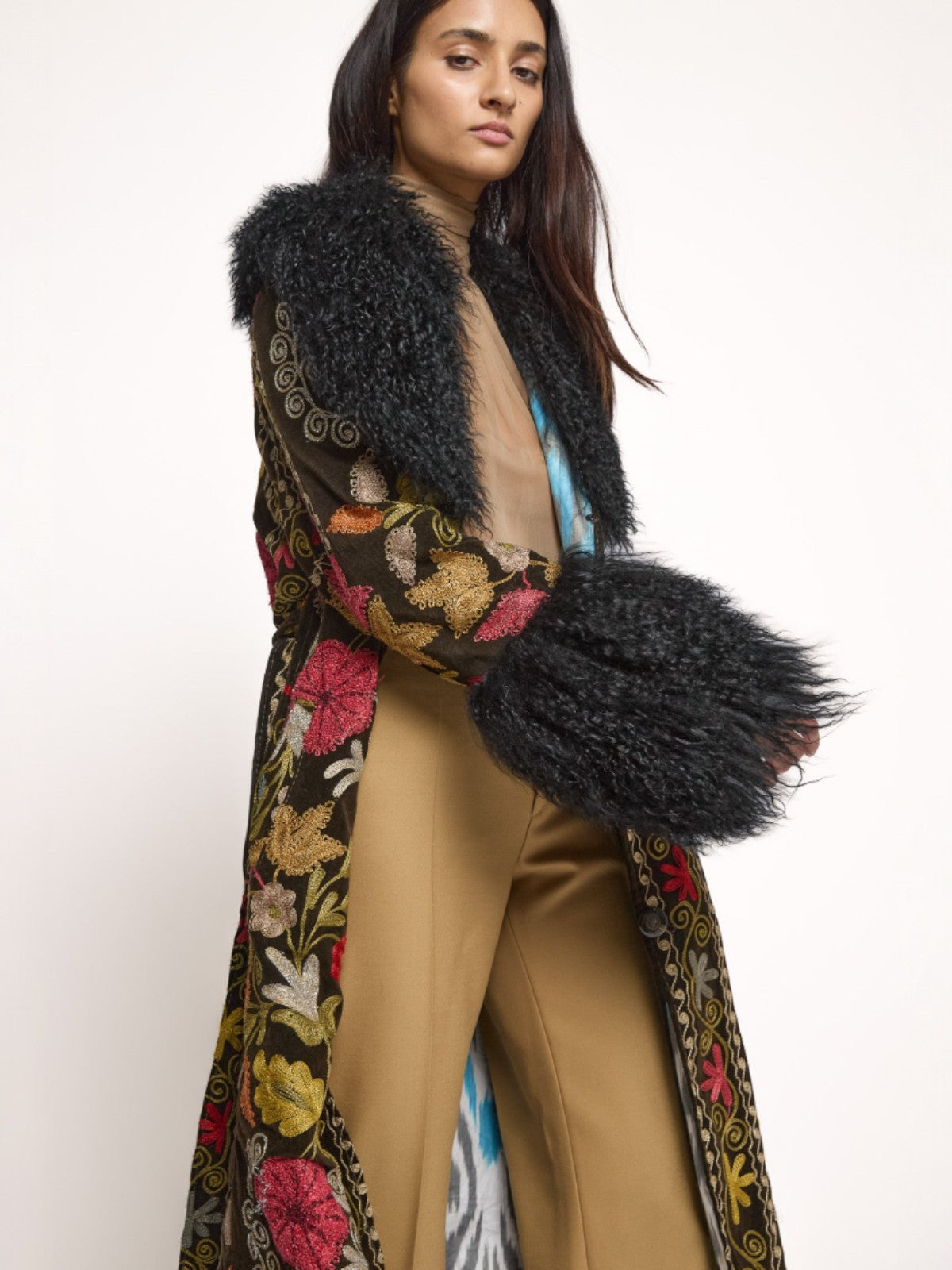 Raffaella Coat - L | Multi/Black Raffaella Coat - L | Multi/Black