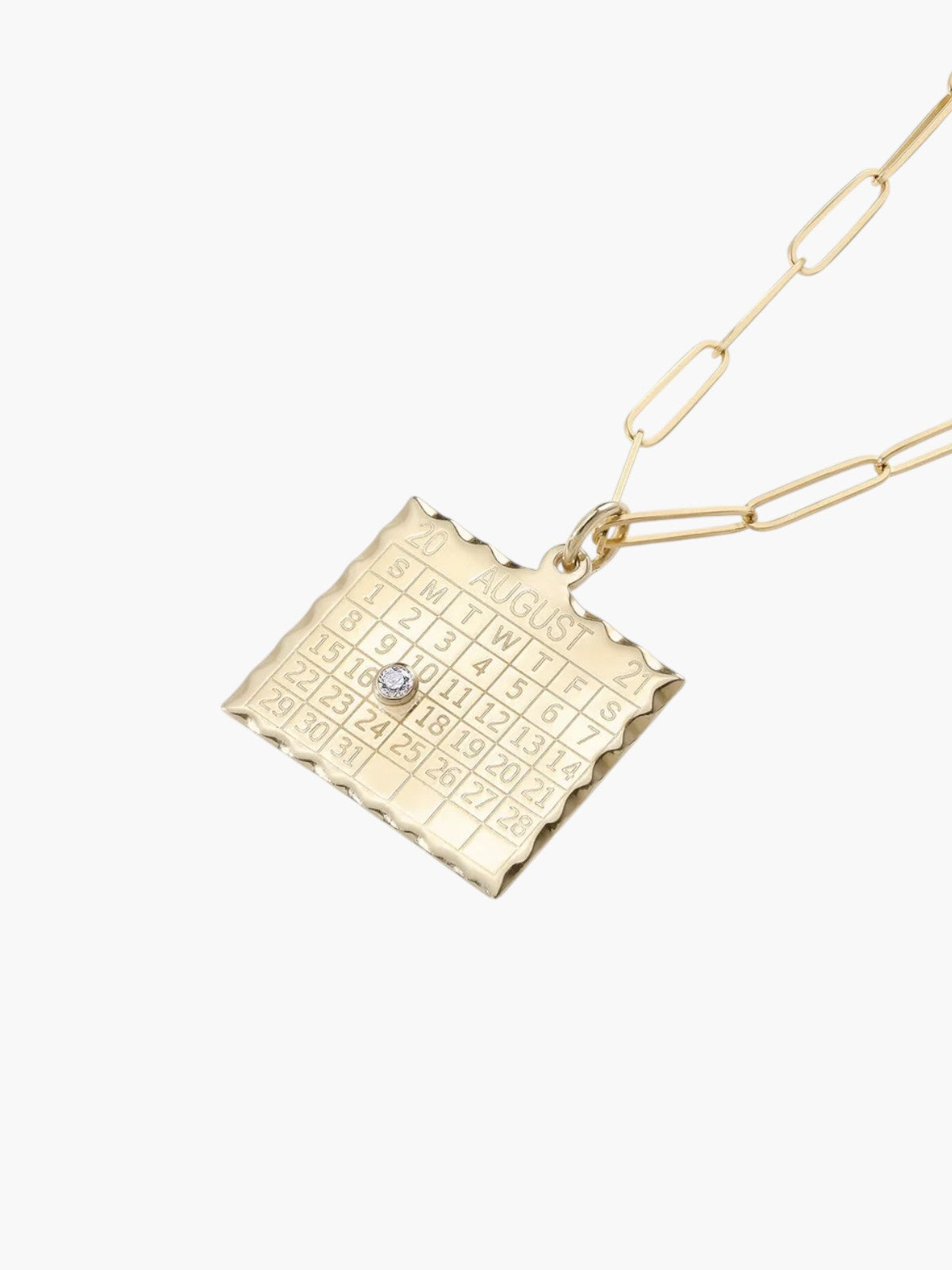 Single Date 1960s Calendar Charm | Single Sided Single Date 1960s Calendar Charm | Single Sided