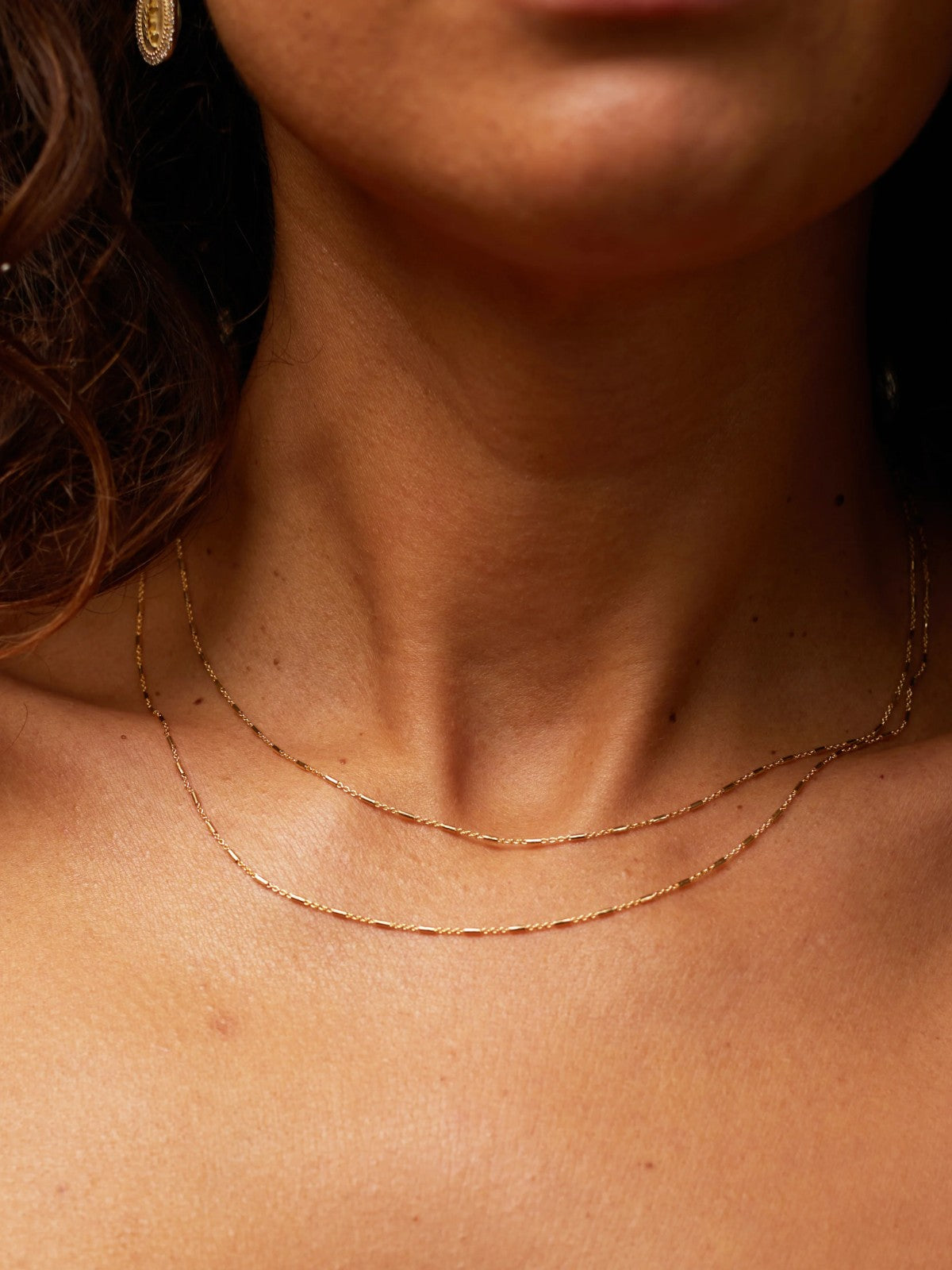 Octagon Tube Chain Necklace Octagon Tube Chain Necklace