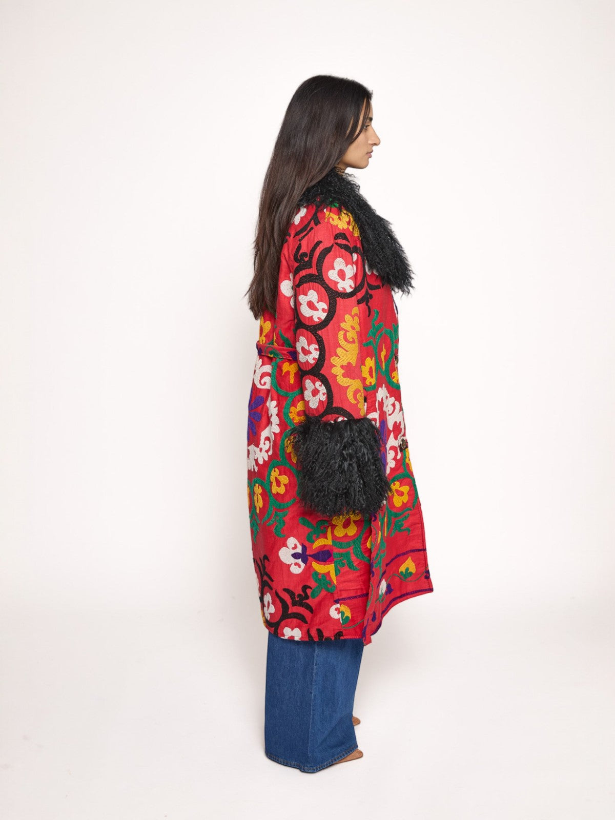 Aisara Wrap Coat - L | Multi/Pink Aisara Wrap Coat - L | Multi/Pink