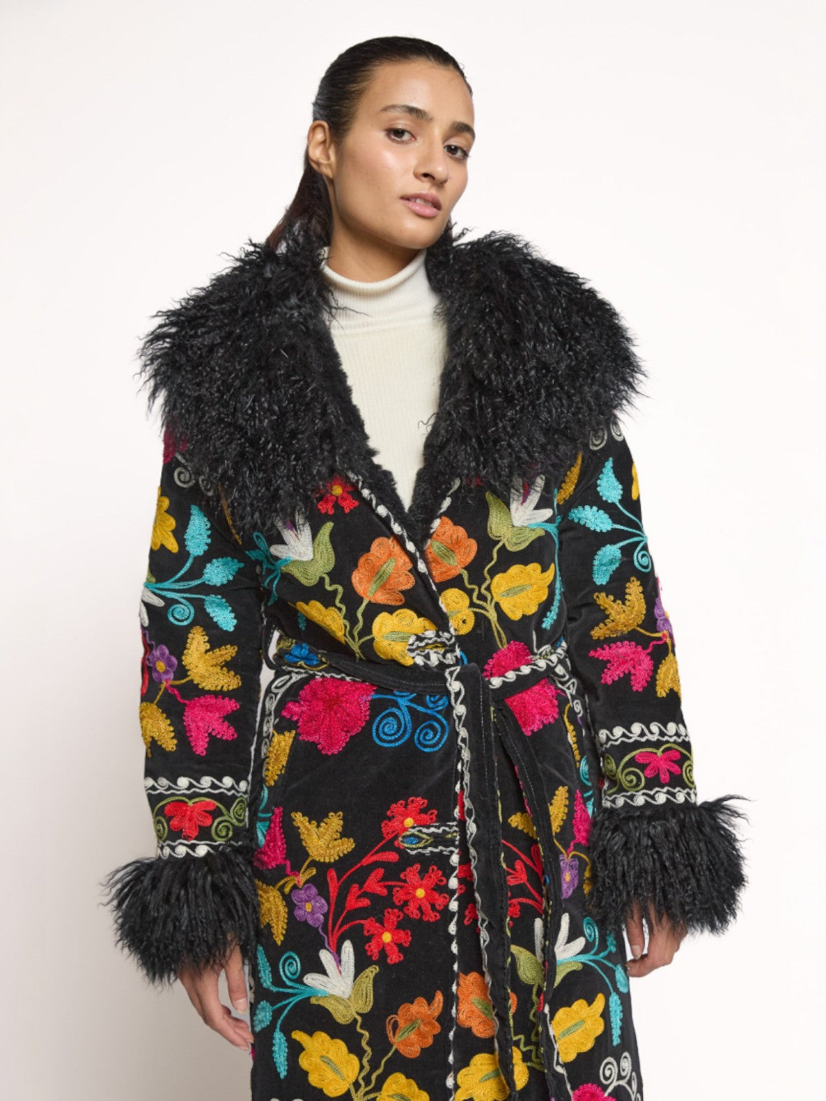 Aisara Wrap Coat - M | Multi Print Aisara Wrap Coat - M | Multi Print