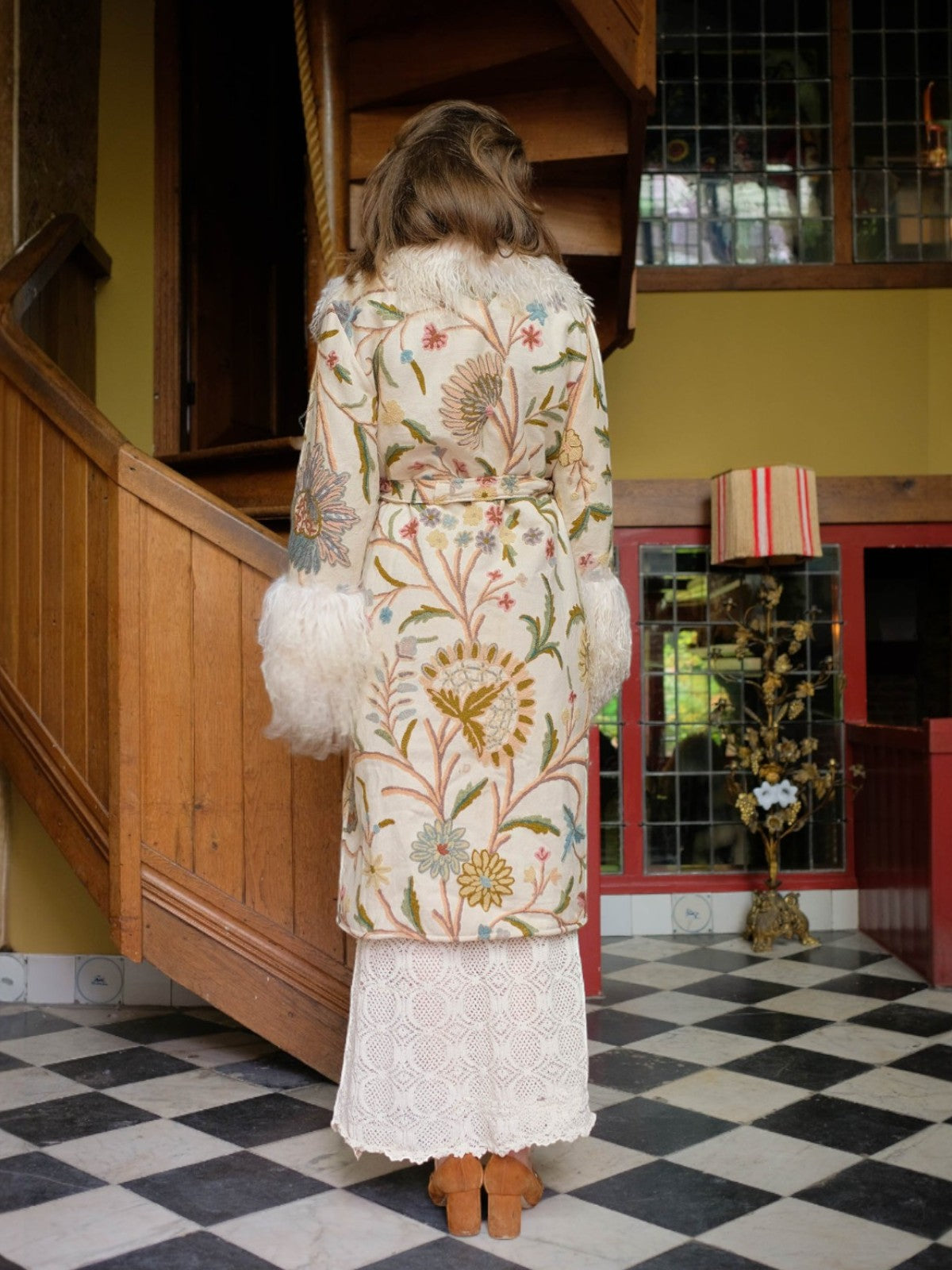 Aisara Wrap Coat - L | Multi/Ivory Aisara Wrap Coat - L | Multi/Ivory