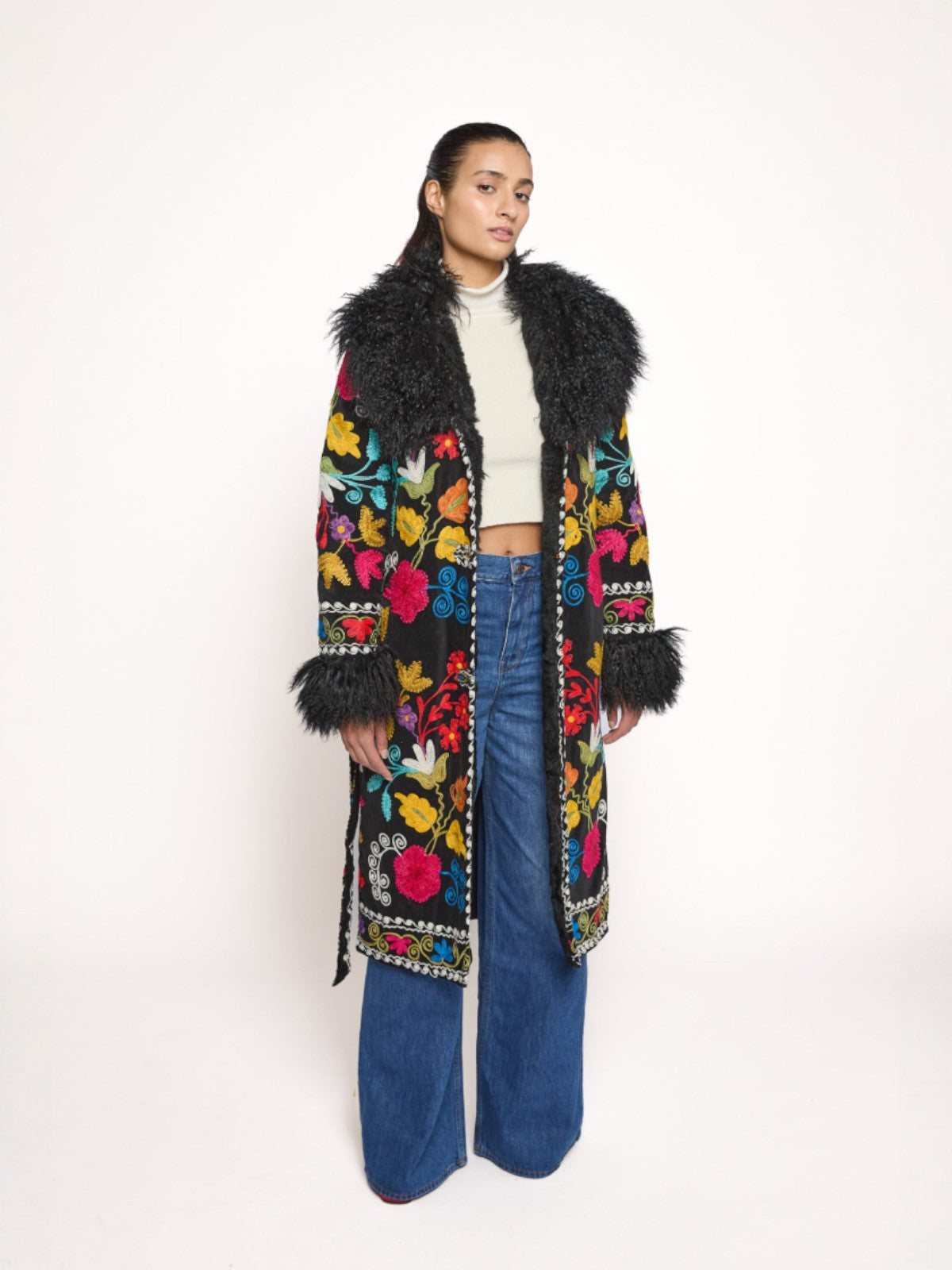 Aisara Wrap Coat - M | Multi Print Aisara Wrap Coat - M | Multi Print