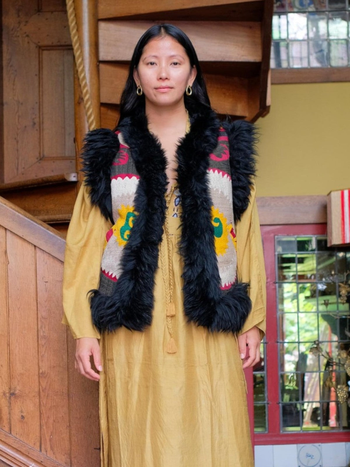 Aziz Waistcoat - M | Multi/Black Aziz Waistcoat - M | Multi/Black