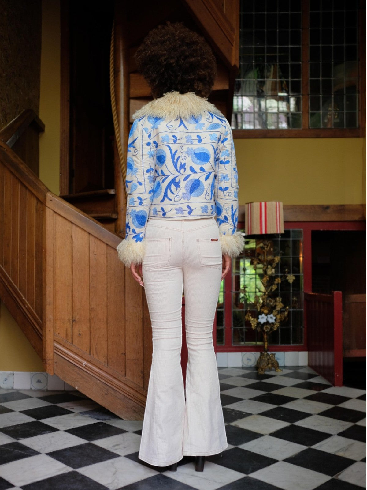 Madina Coat - XS | Blue/Ivory Madina Coat - XS | Blue/Ivory