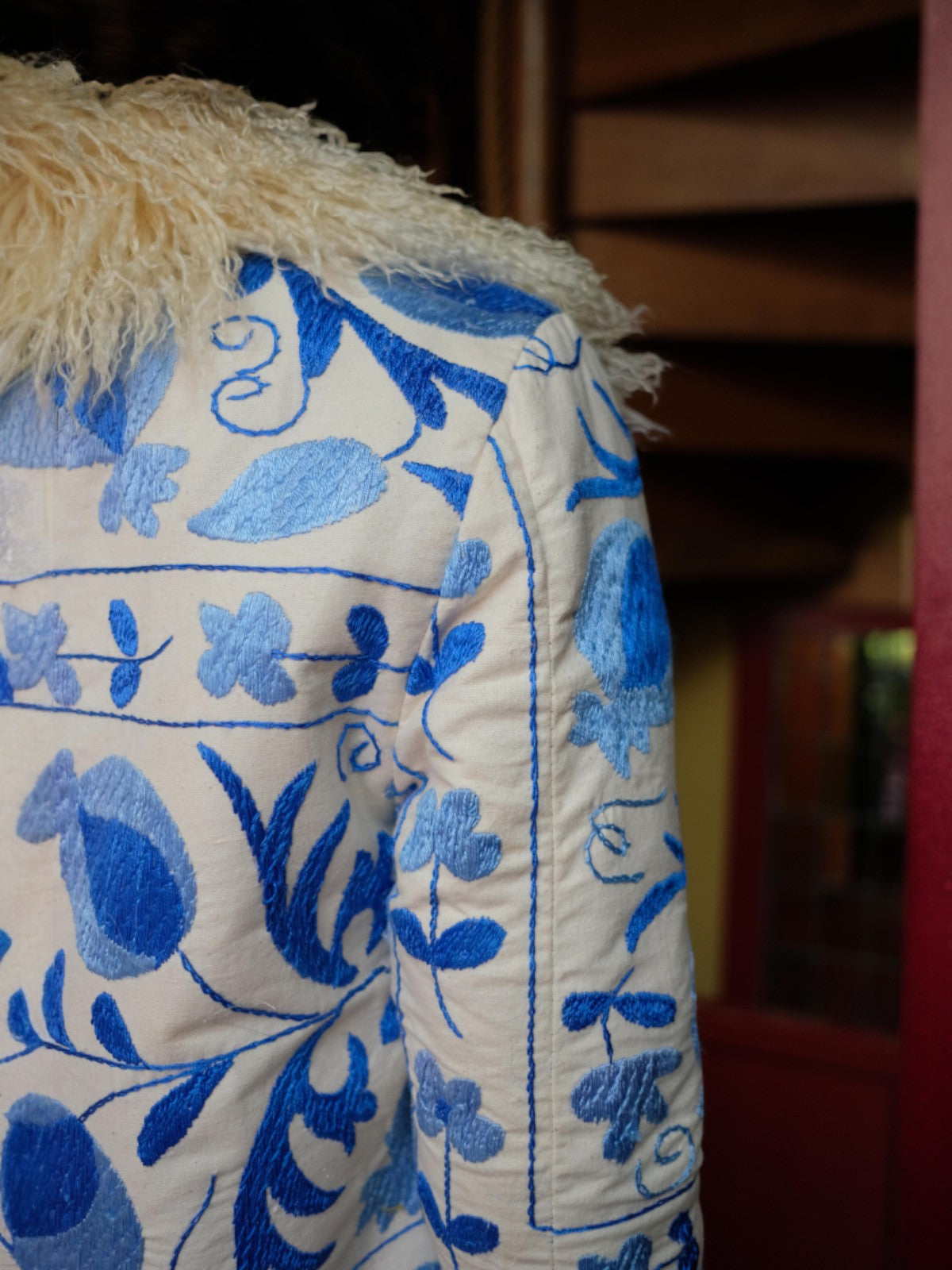 Madina Coat - XS | Blue/Ivory Madina Coat - XS | Blue/Ivory