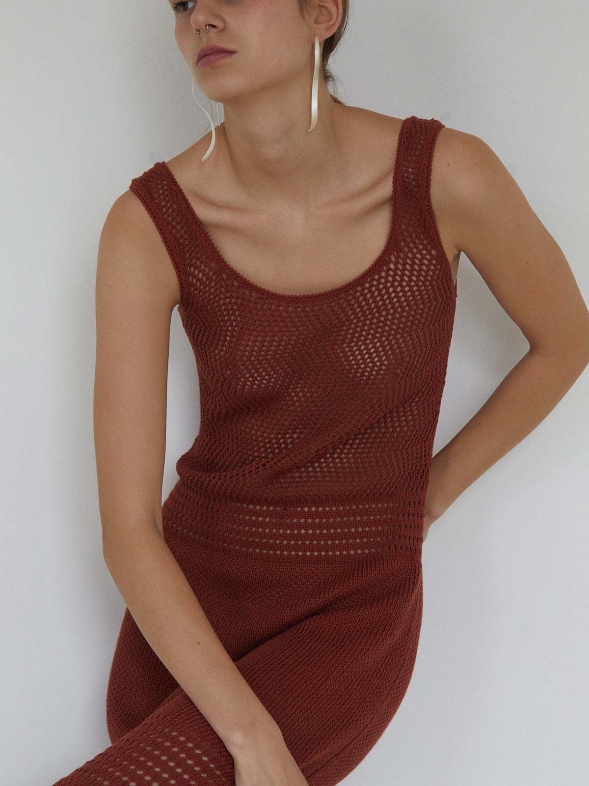 Laguna Midi Dress | Brown Laguna Midi Dress | Brown - Fashionkind